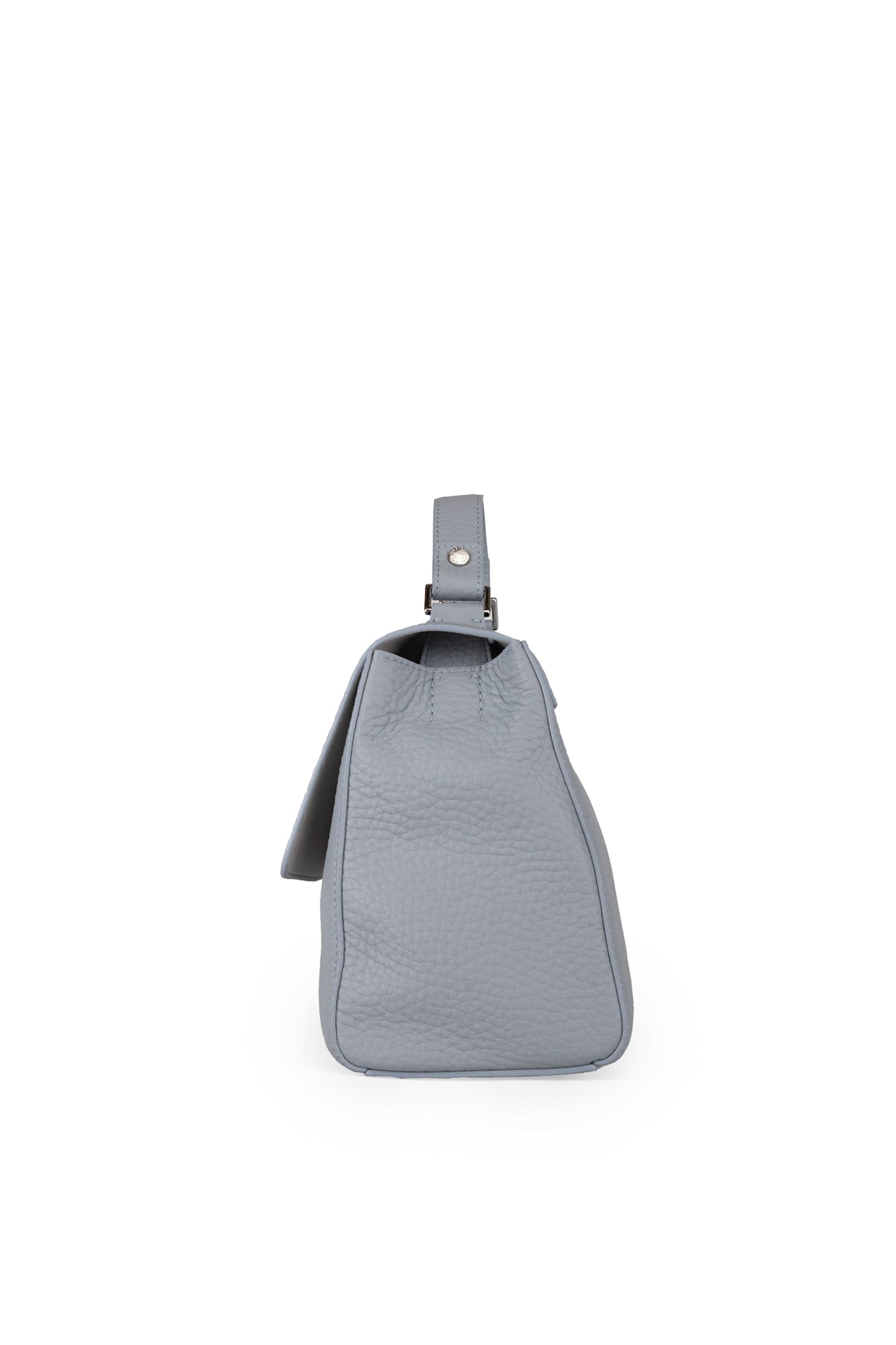 Orciani Small Sveva Soft Bag In Textured Leather