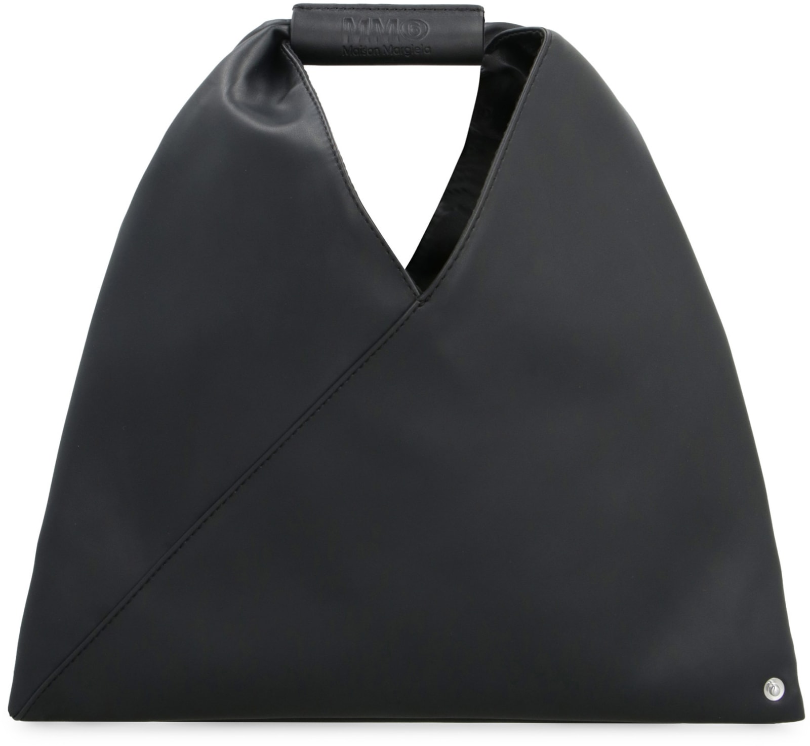 Shop Mm6 Maison Margiela Japanese Leather Mini-handbag In Black