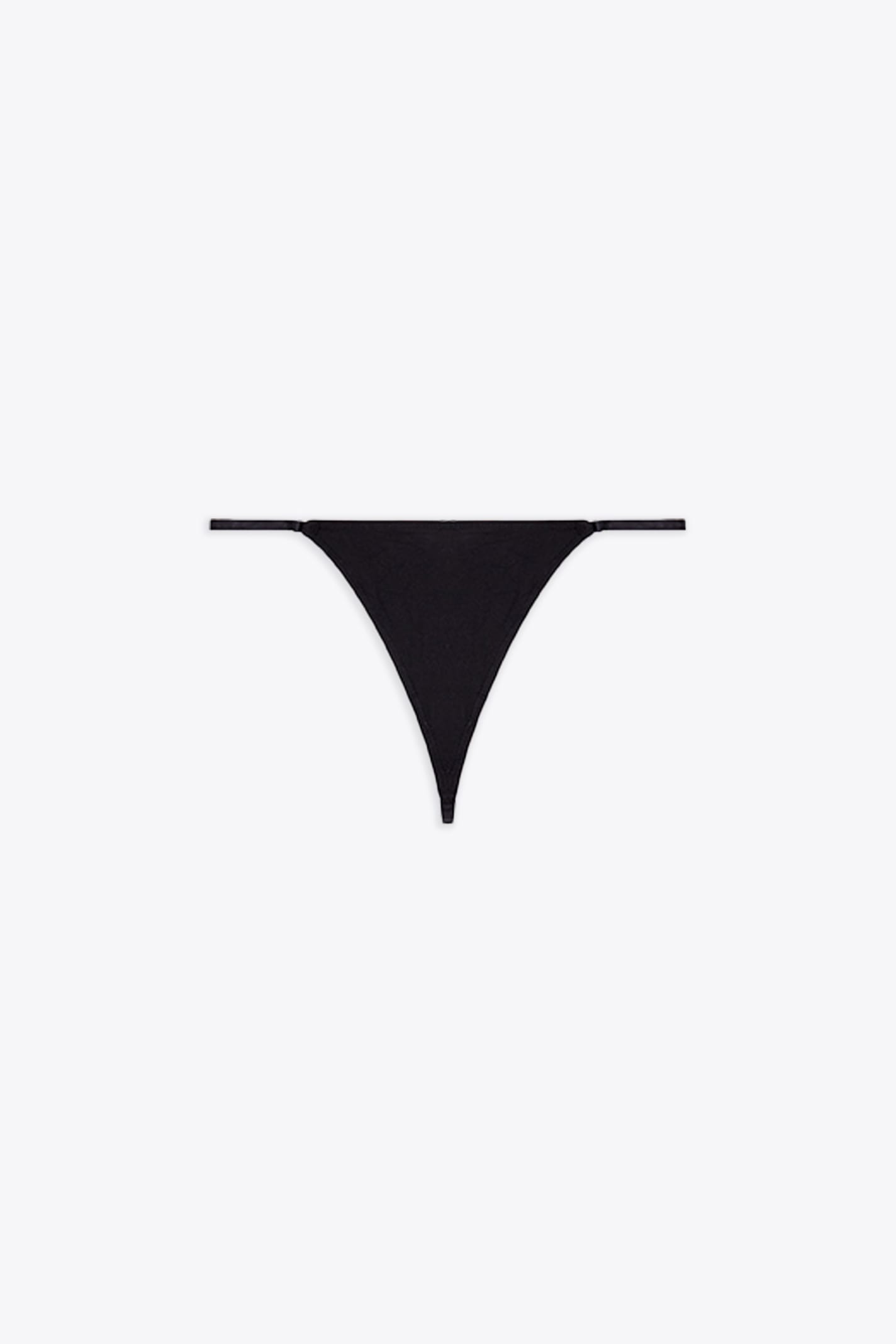 Ufst-d-string Black thong with metal Oval D logo - Ufst D-String