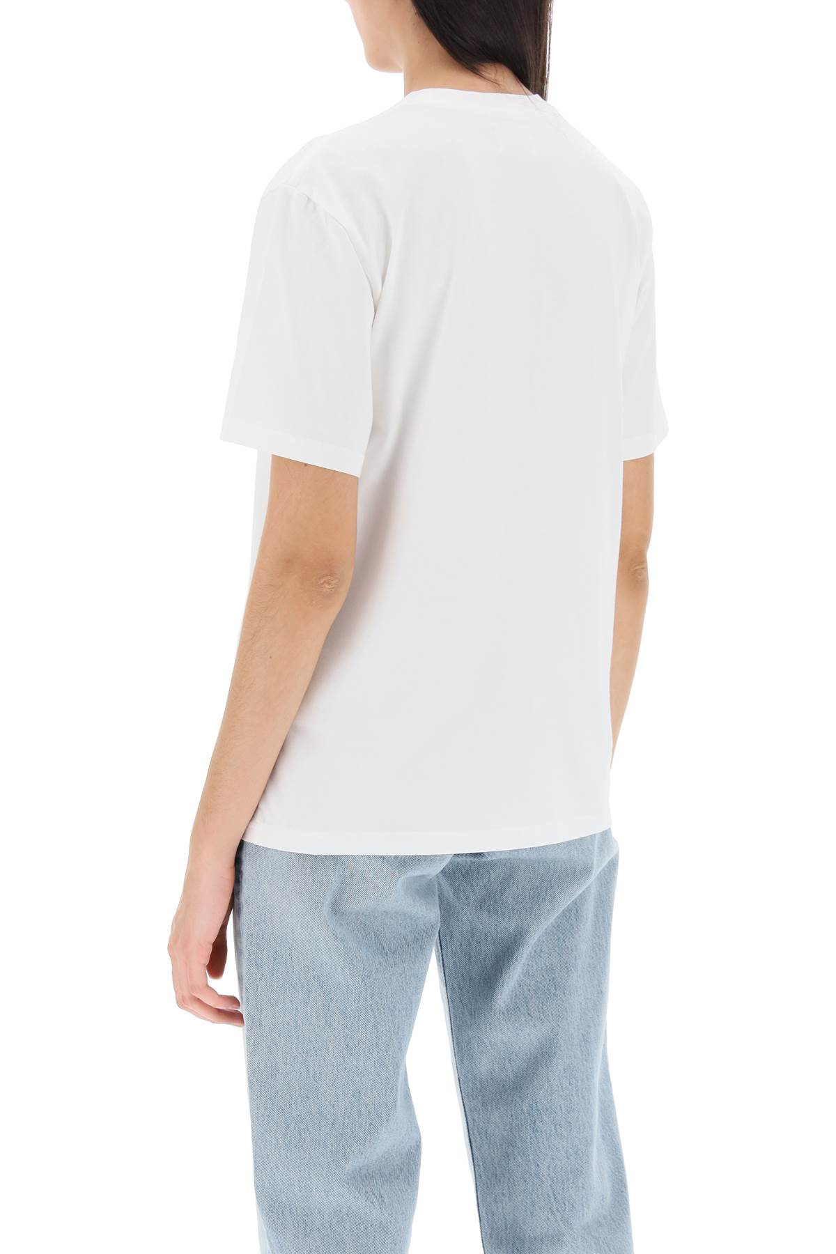 Shop Autry Logo Patch Regular T-shirt In Apparel White