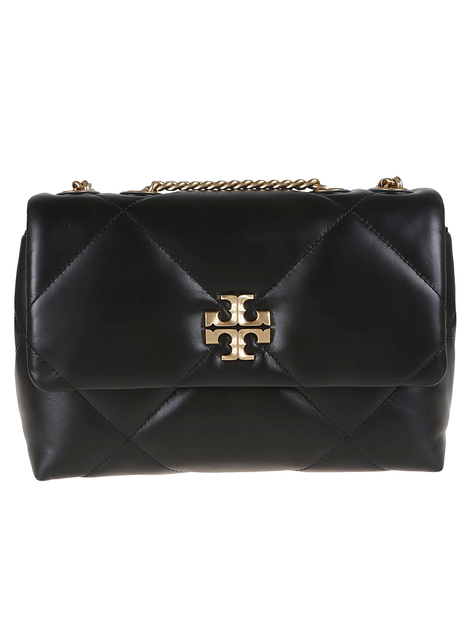 Tory Burch Kira Diamond Quilt Small Convertible Shoulder Bag In Black
