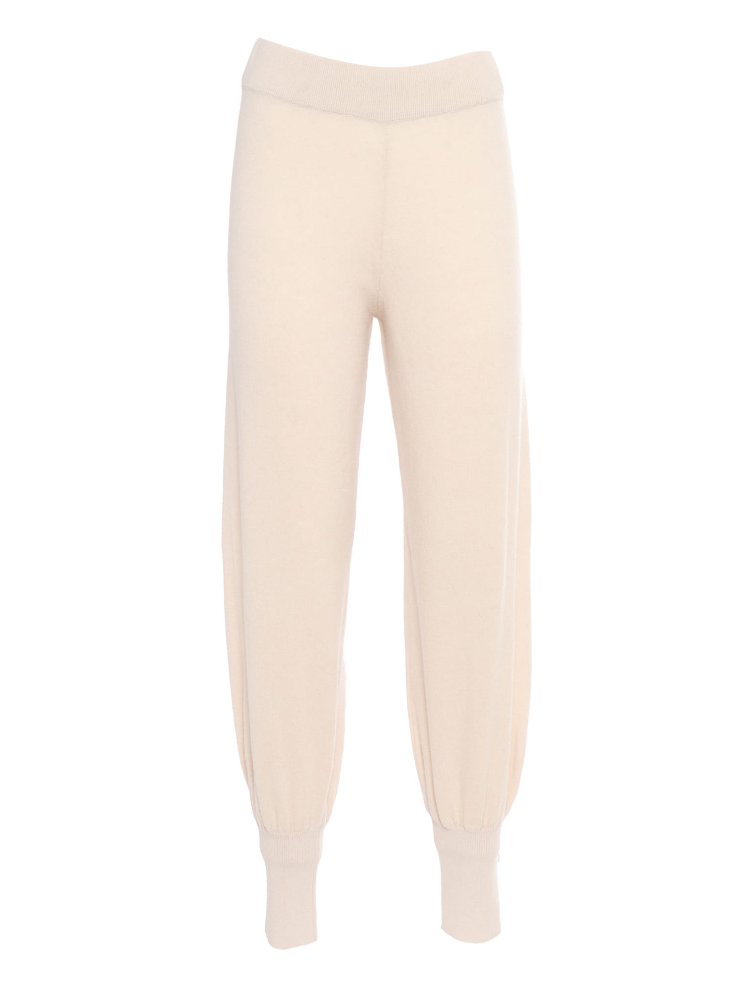 Shop Weekend Max Mara Hiberis Ivory Knitted Trouser In White