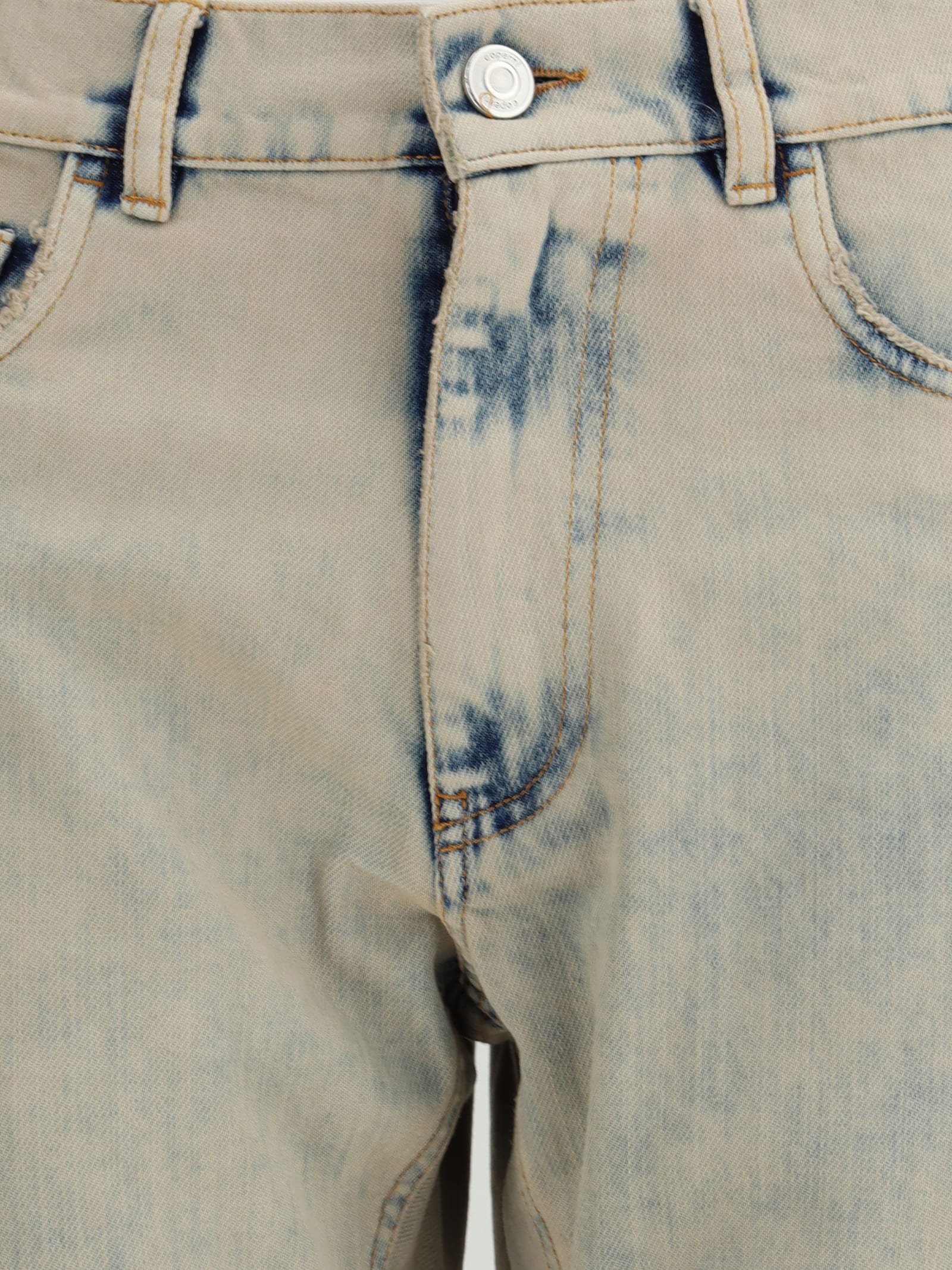 Coperni Boyfriend Jeans In Unique Greige Cotton Denim