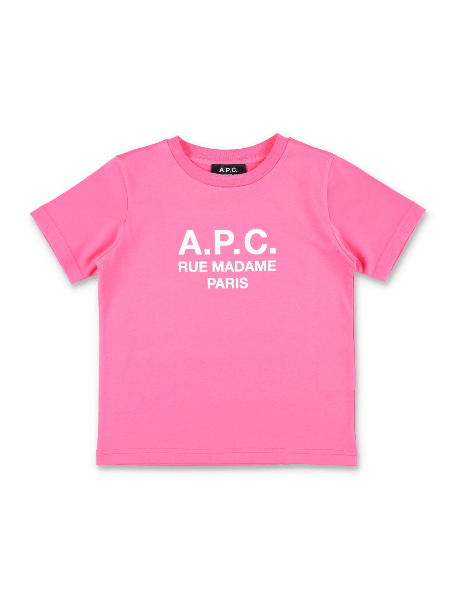 A.p.c. Kids' Abel T-shirt In Bright Pink
