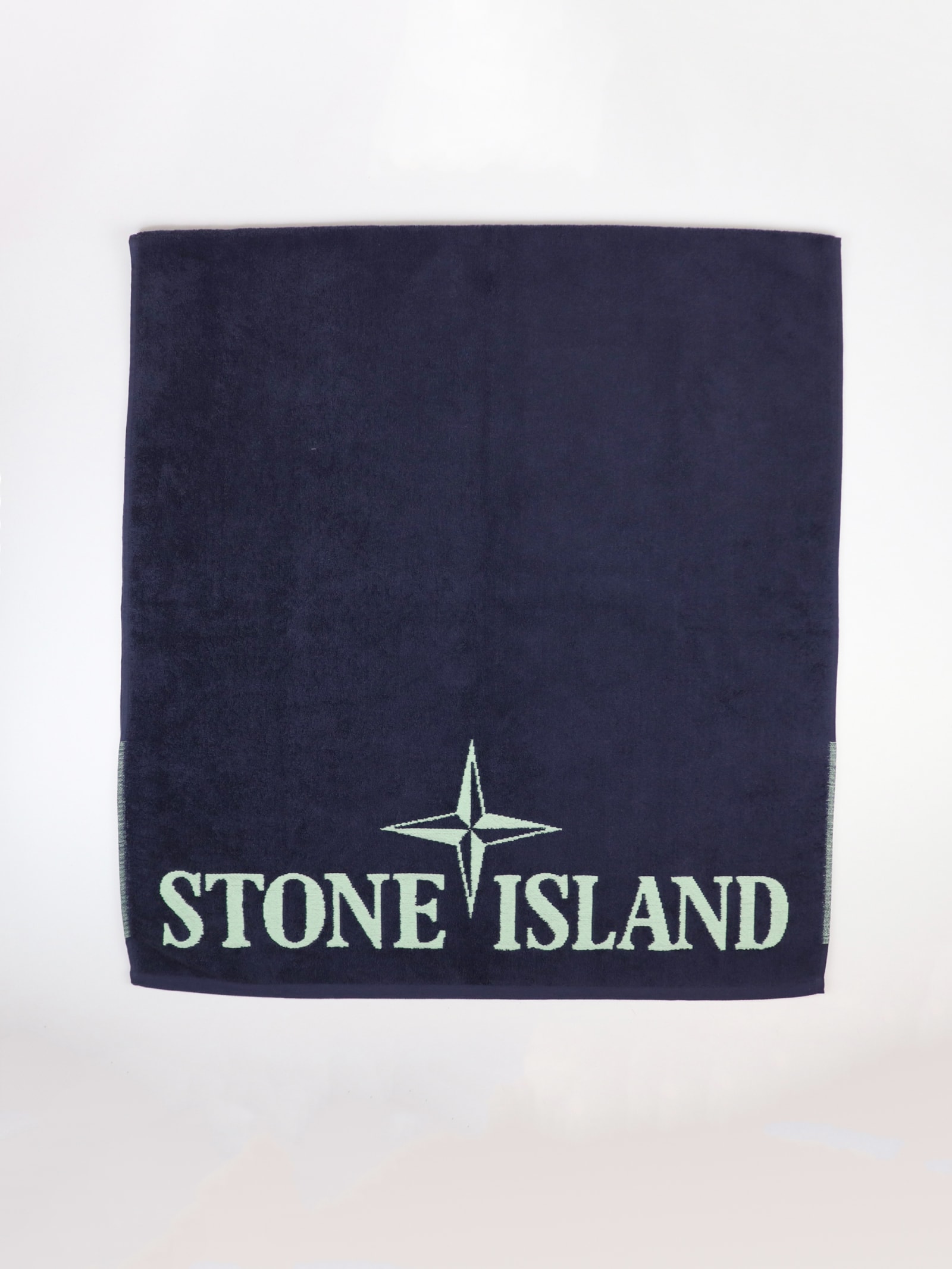 Stone Island Junior Beach Towel With Logo Towel