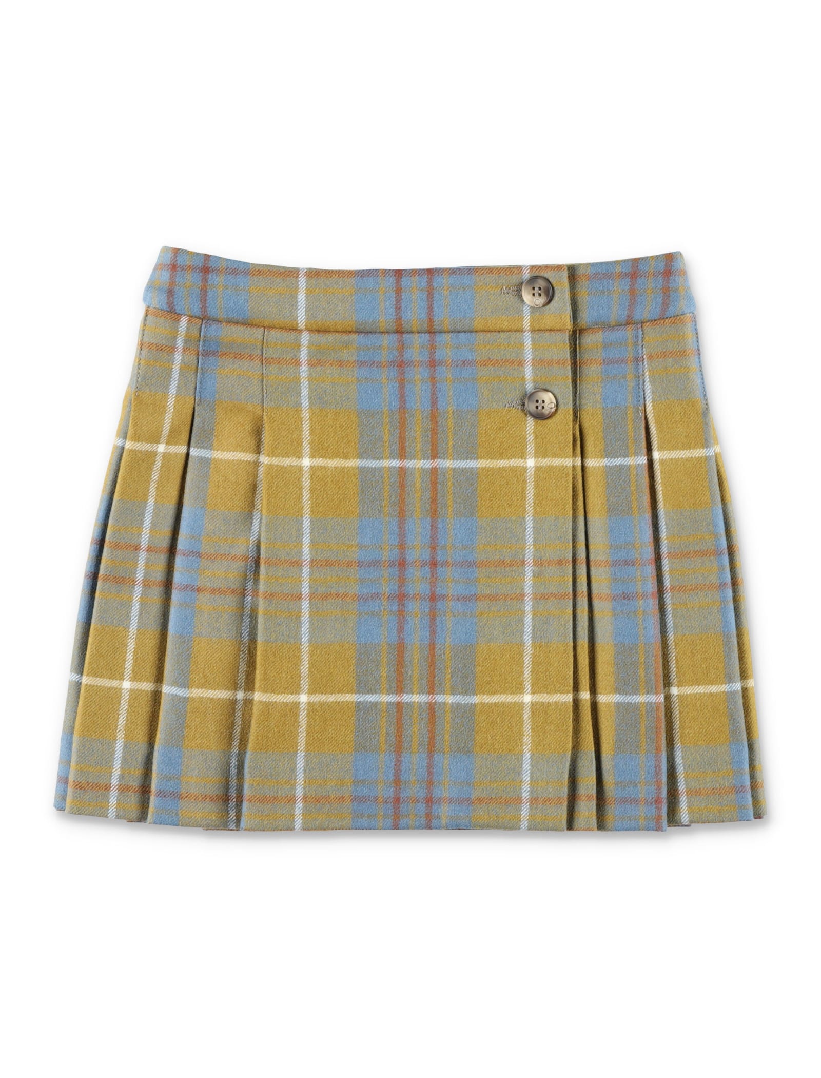 Bonpoint Skirt Check In Olive