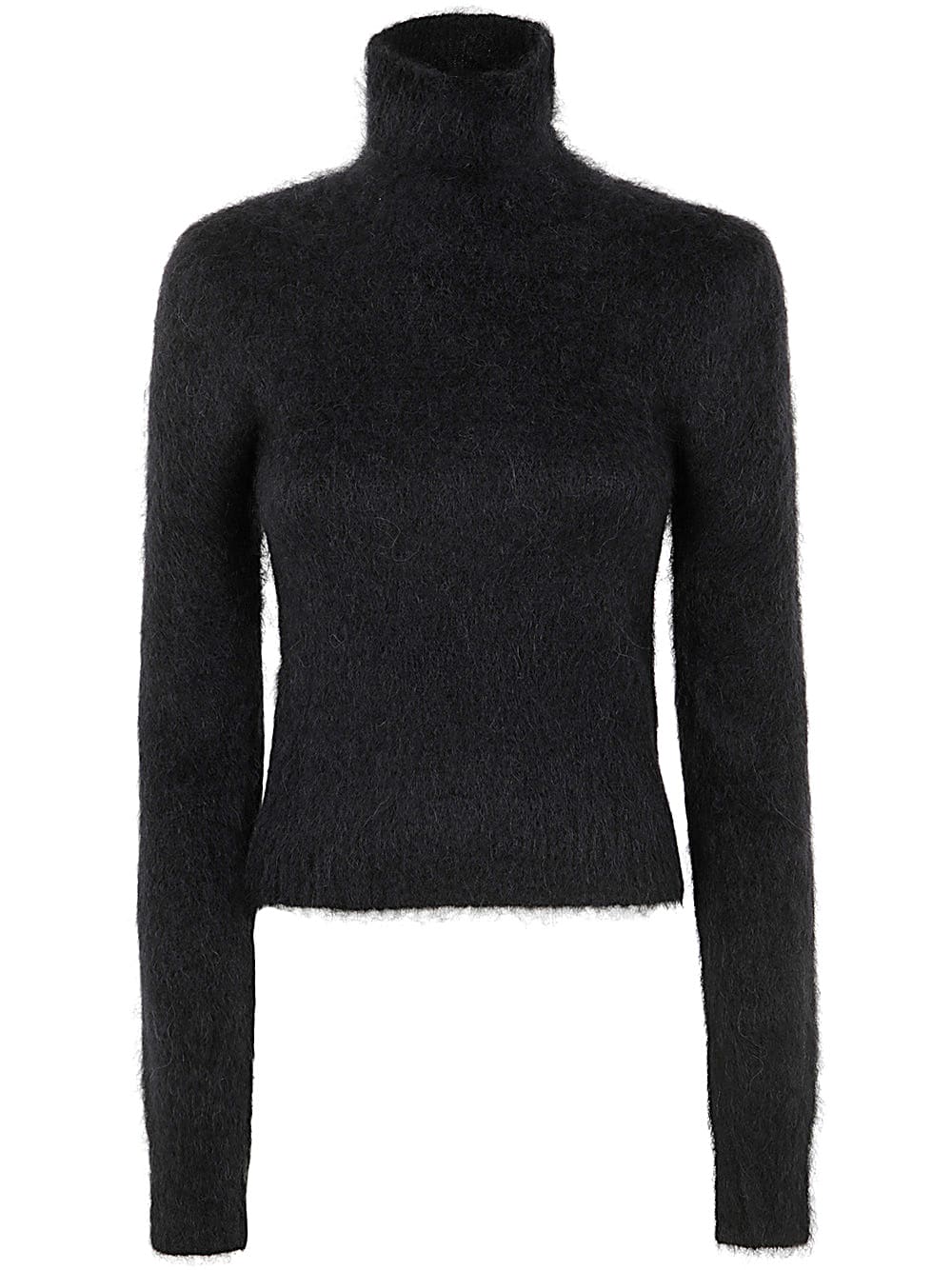 Shop Ami Alexandre Mattiussi Slim Brushed Sweater In Black