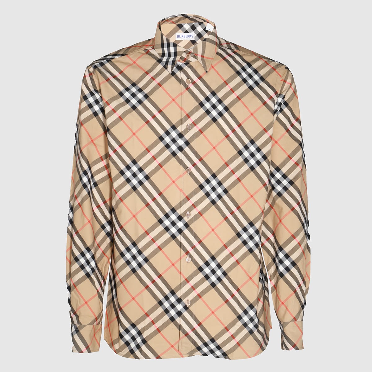 Burberry Beige Cotton Shirt In Neutral