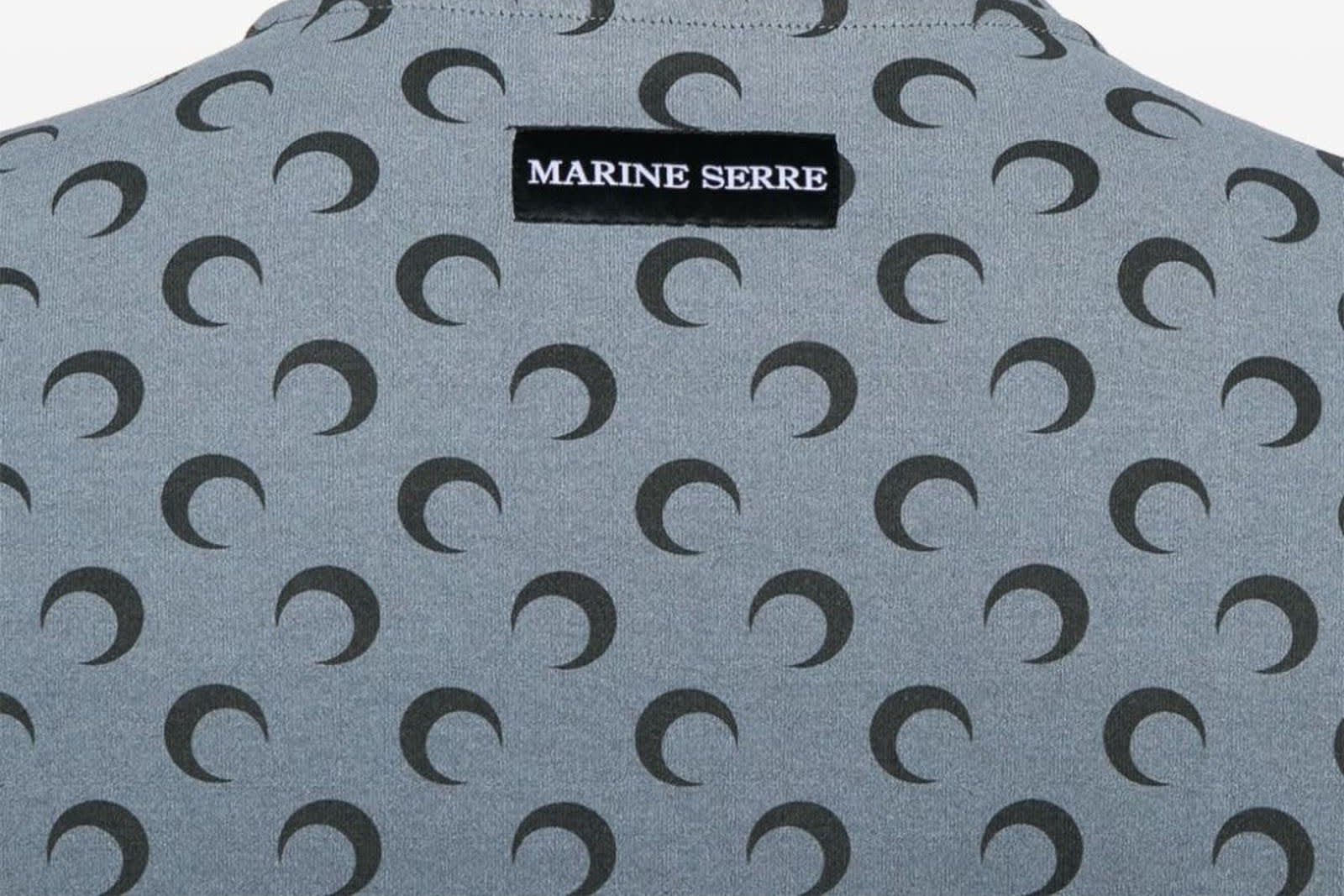 MARINE SERRE MARINE SERRE T-SHIRTS AND POLOS BLUE 