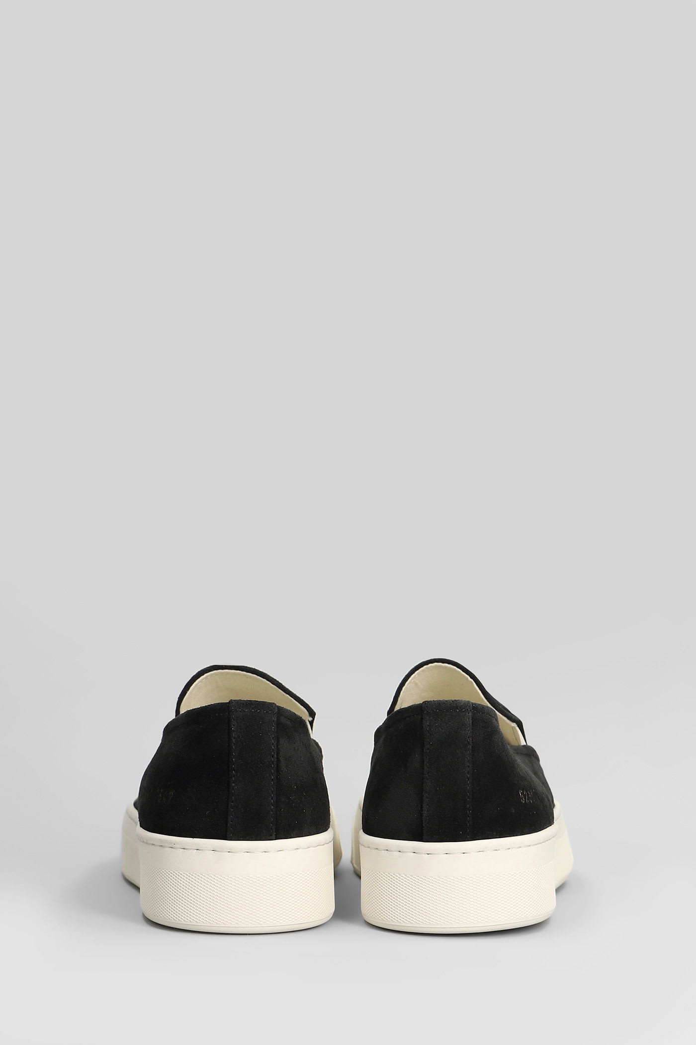 Common Projects Suede Slip-on Sneakers In Black