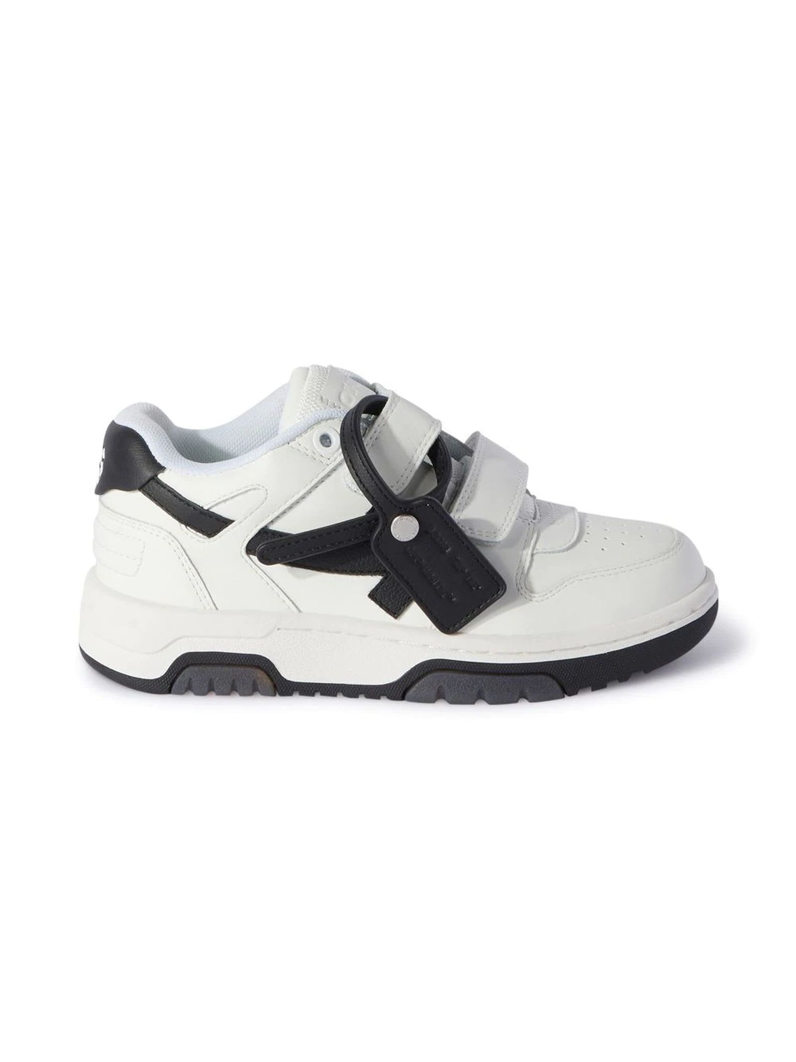 Shop Off-white White Leather Sneakers In Bianco