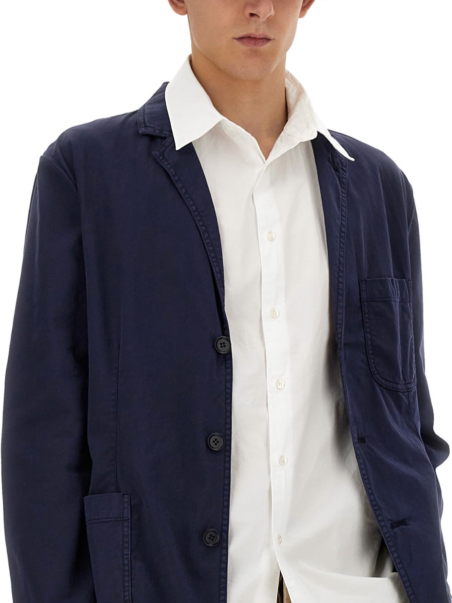 Shop Aspesi Samuraki Jacket In Blue