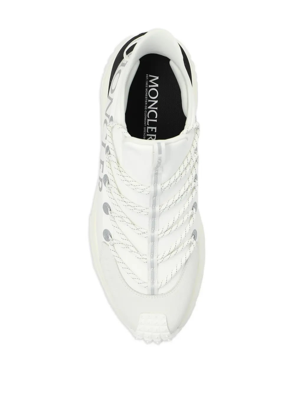 Shop Moncler White Trailgrip Lite 2 Sneakers