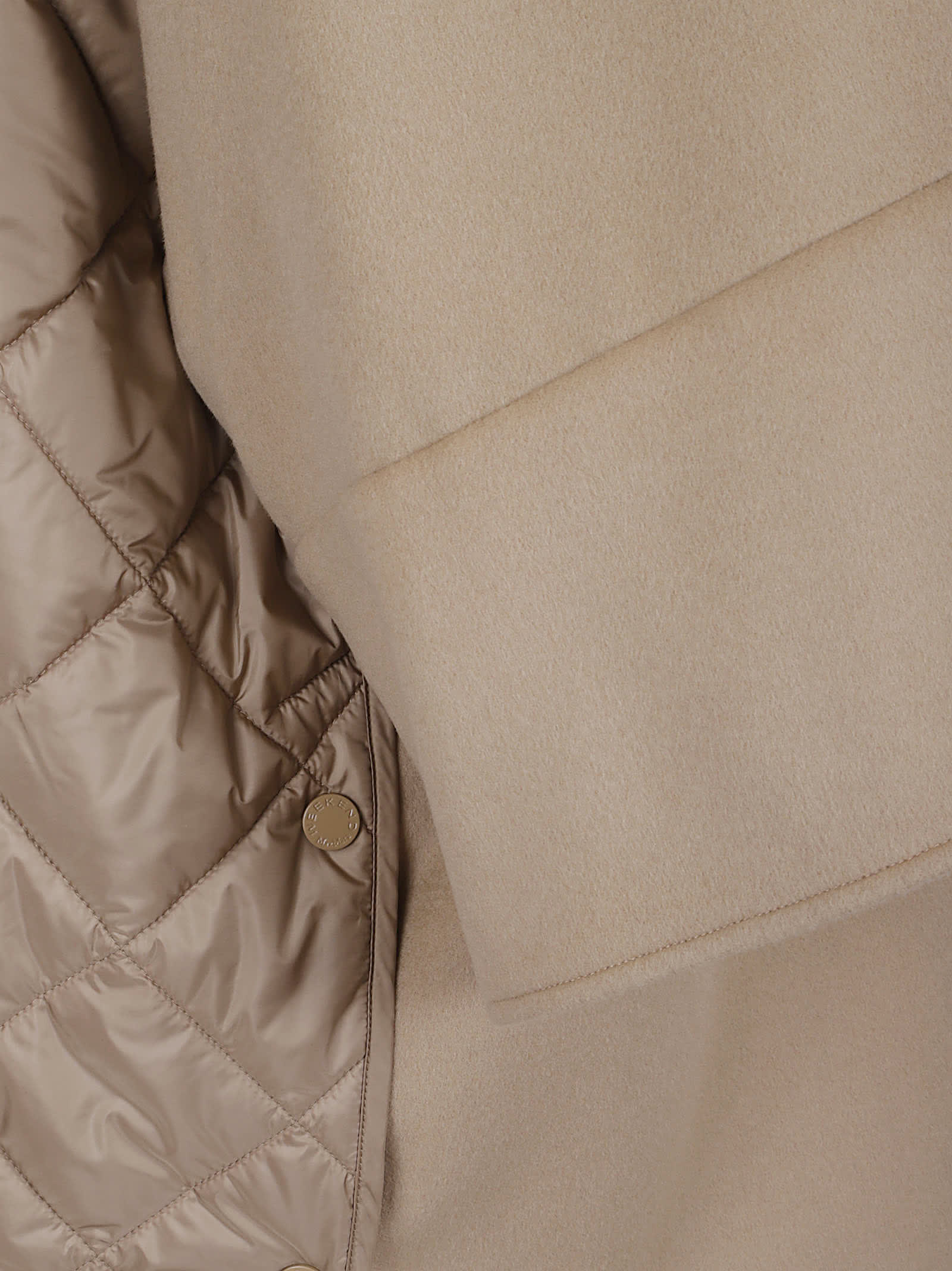 Weekend Max Mara Rufo Quilted Coat In Neutral