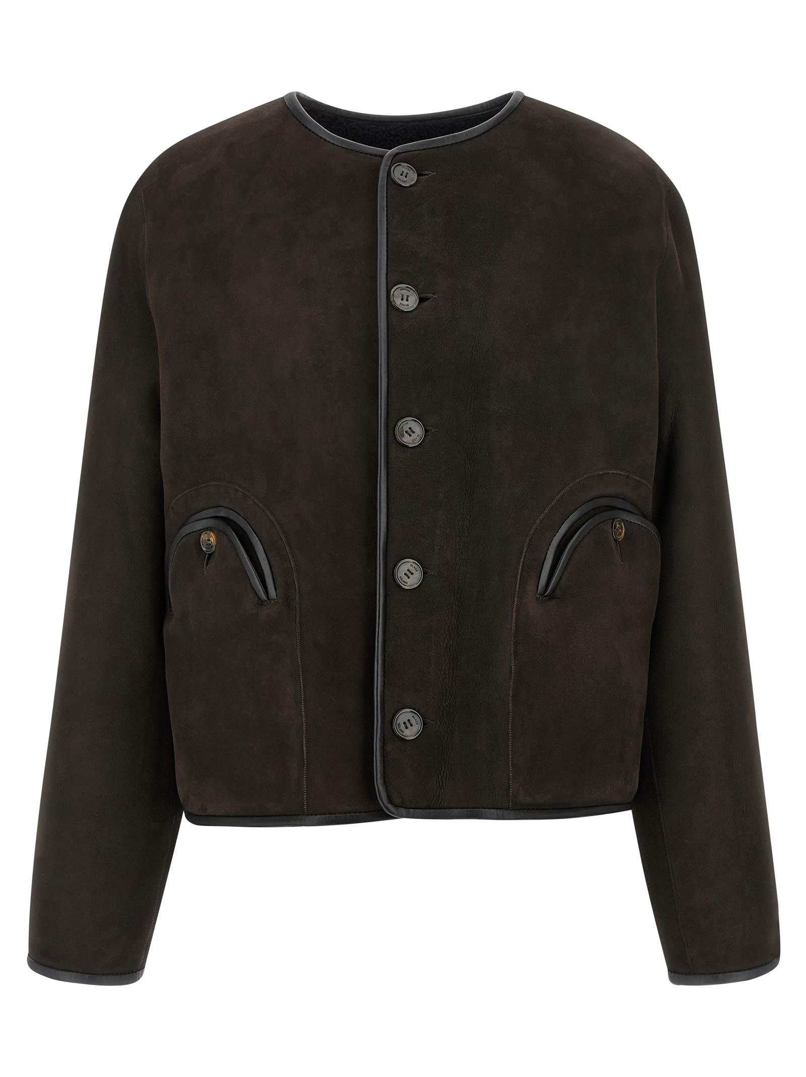 Blazé Milano Tatoosh Gliss Reversible Jacket In Black