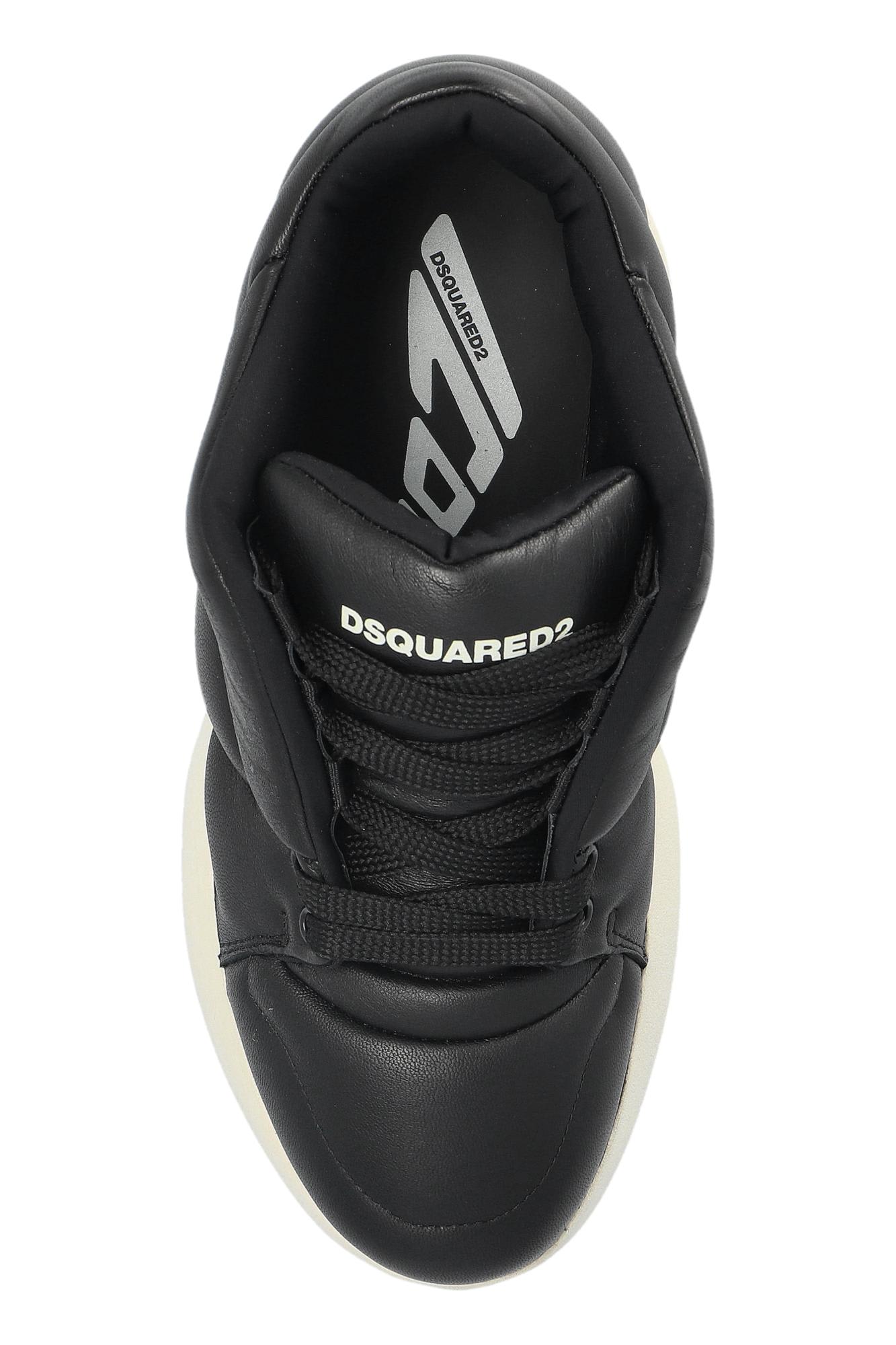 Shop Dsquared2 Puffer Sneakers In Black