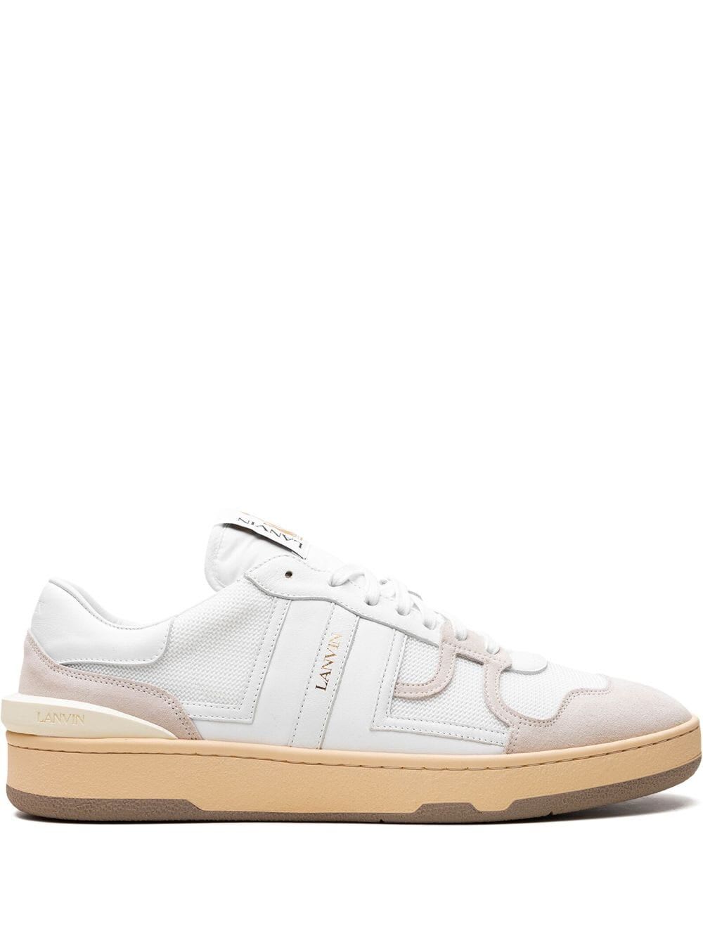 Shop Lanvin Clay Low Top Sneakers In White