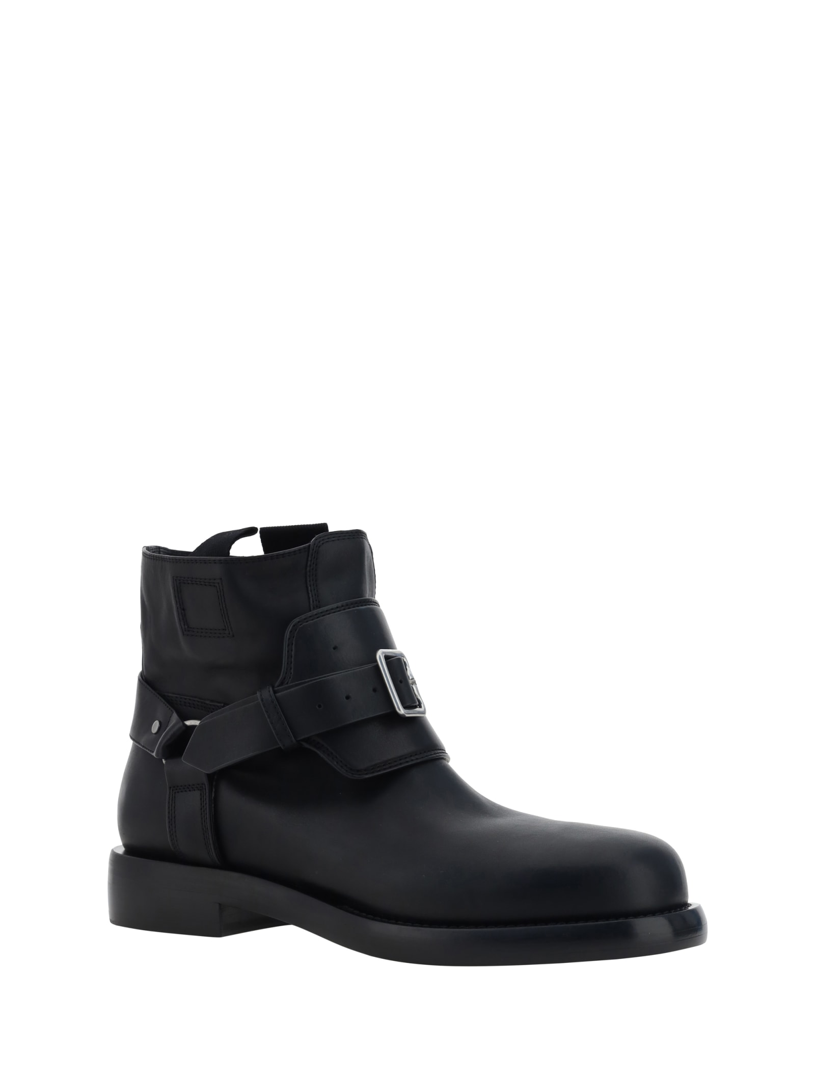 Shop Burberry Formal Ankle Boots In Black