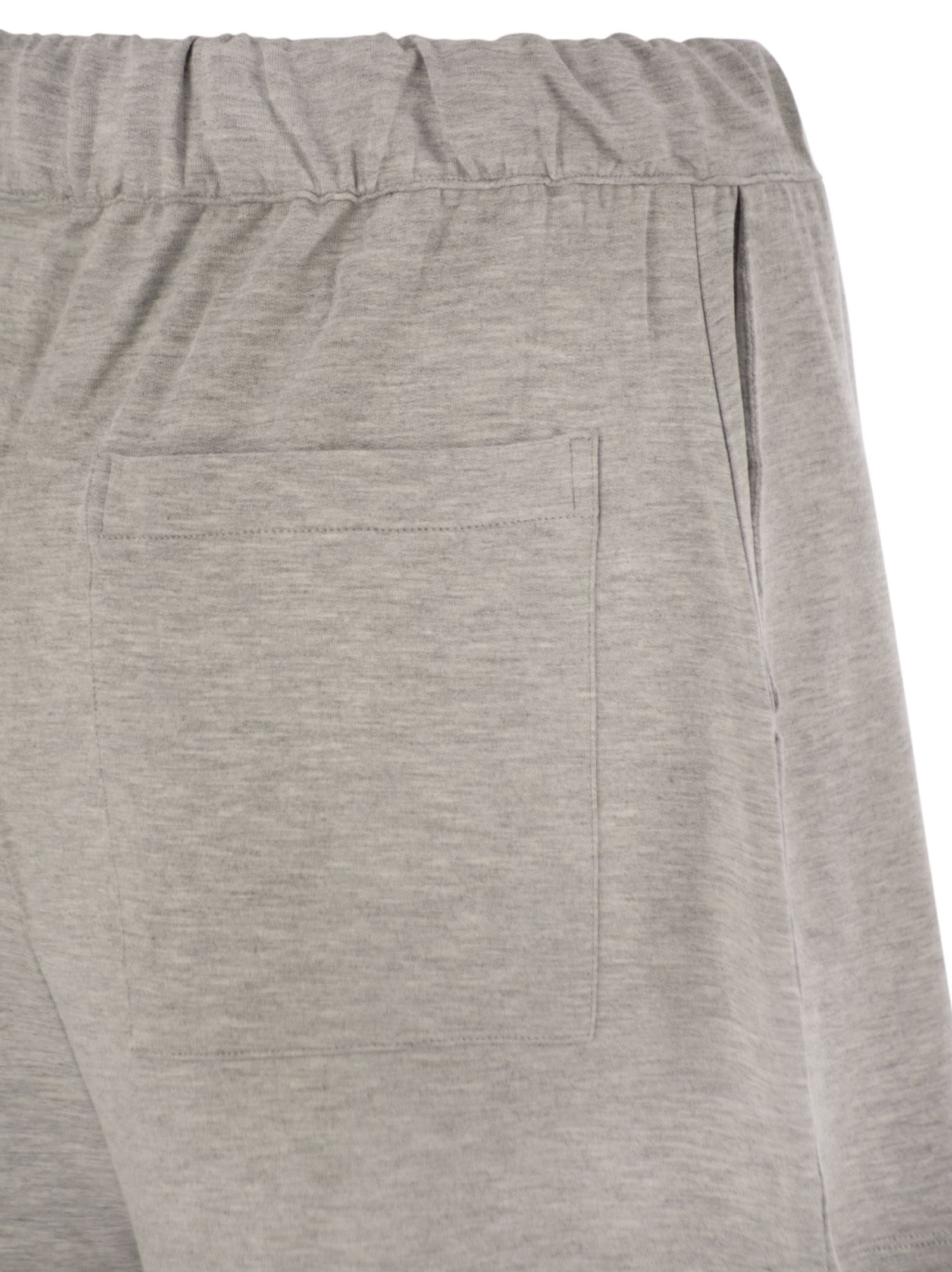 Majestic Shorts With Drawstring Waist In Gray