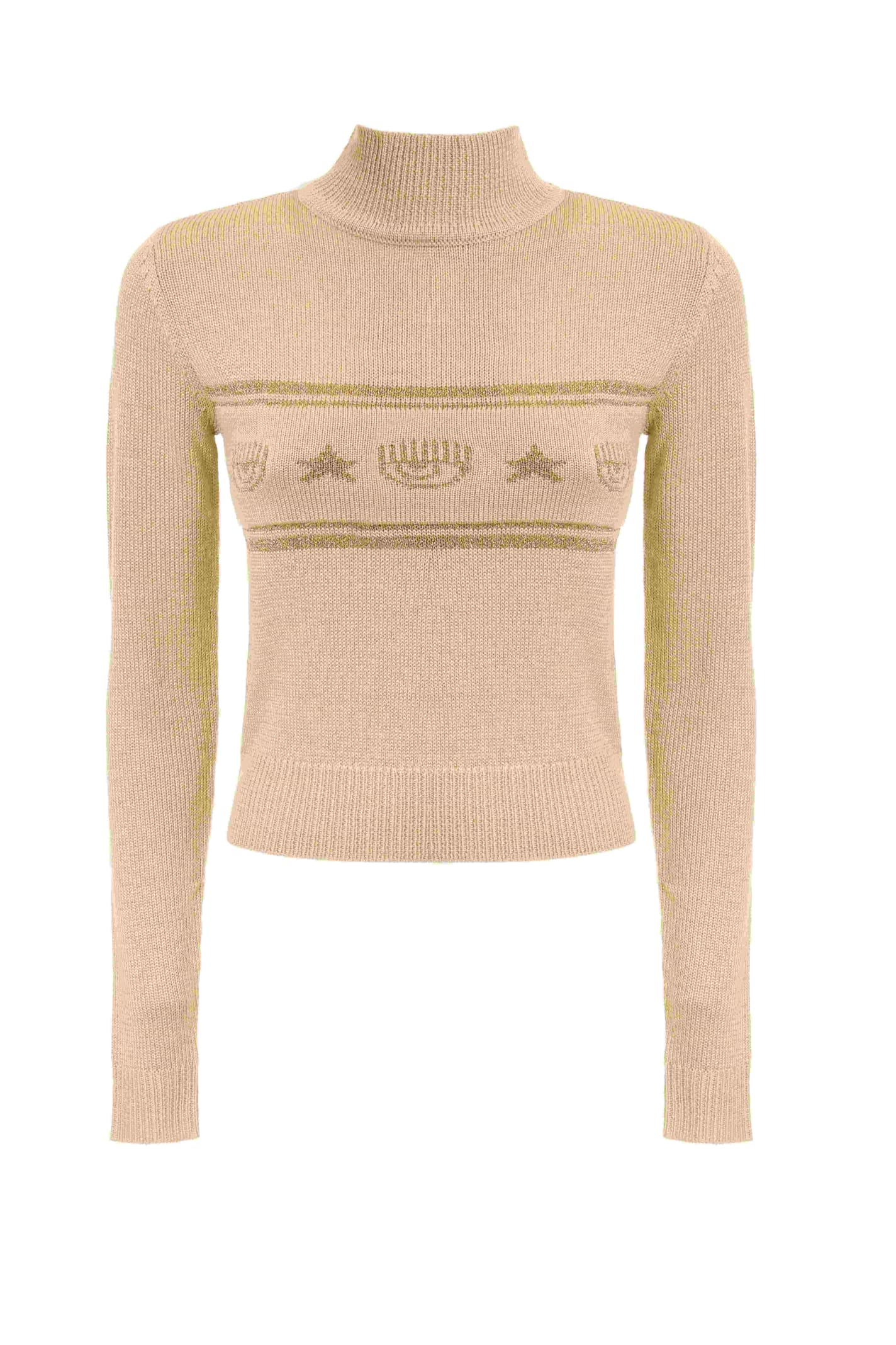 Shop Chiara Ferragni Sweaters Golden