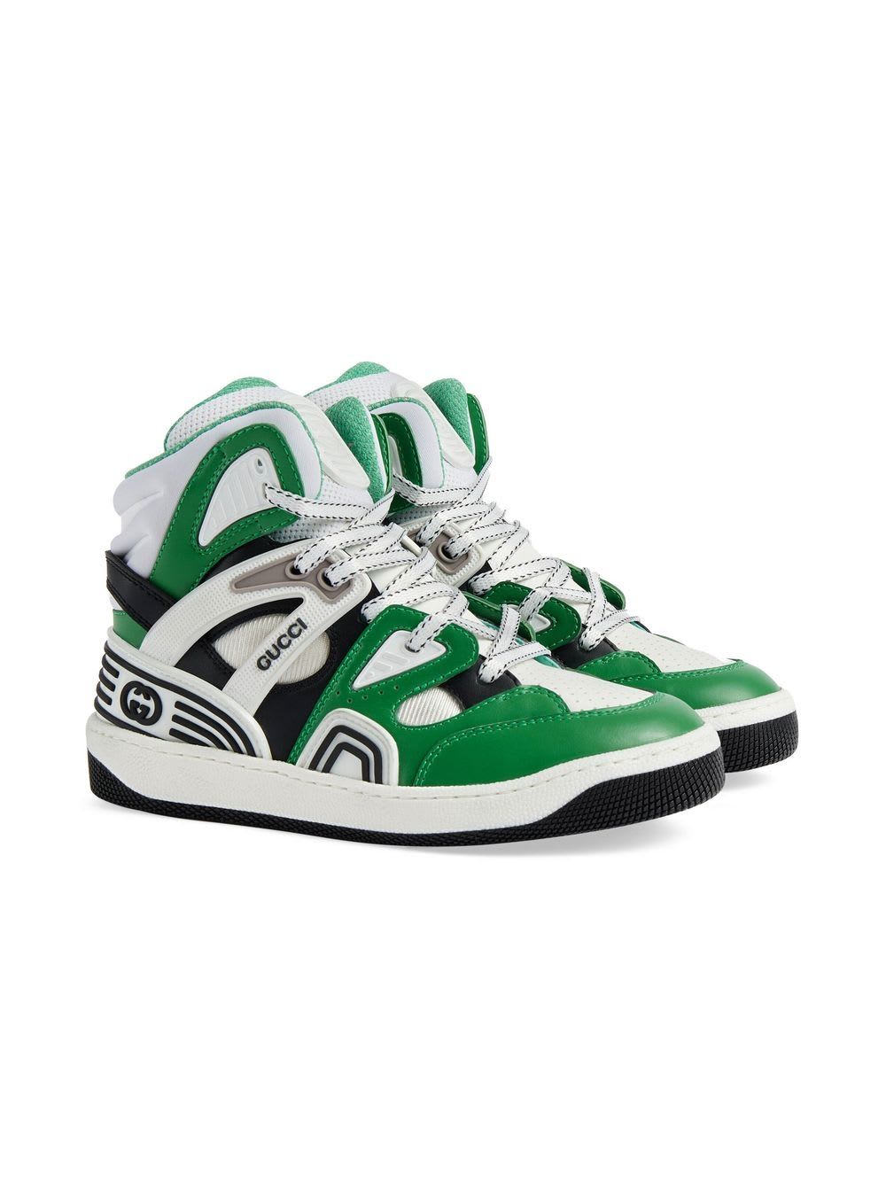 Gucci Green Leather Sneakers