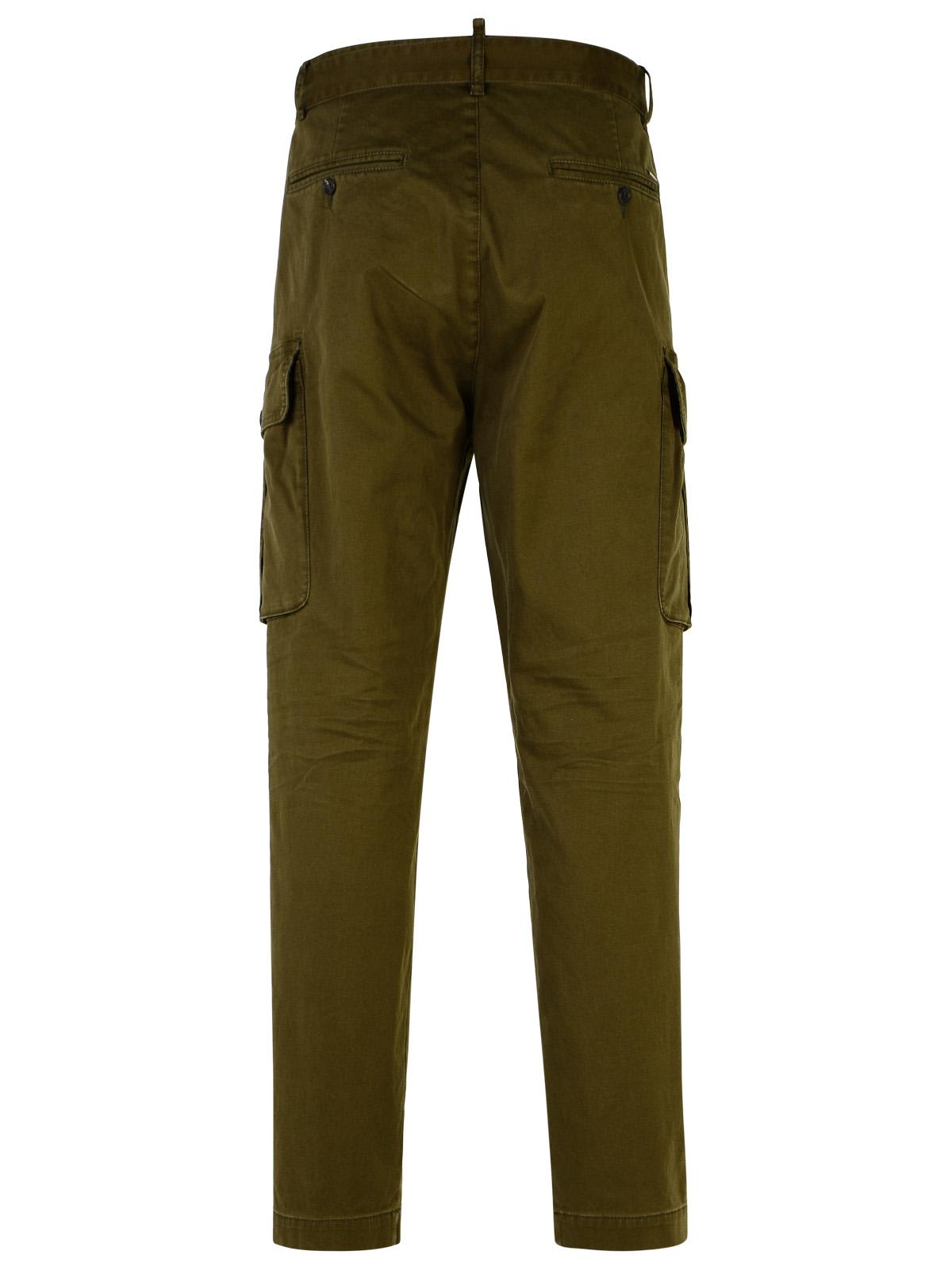 Shop Dsquared2 Dark Green Cargo Pants