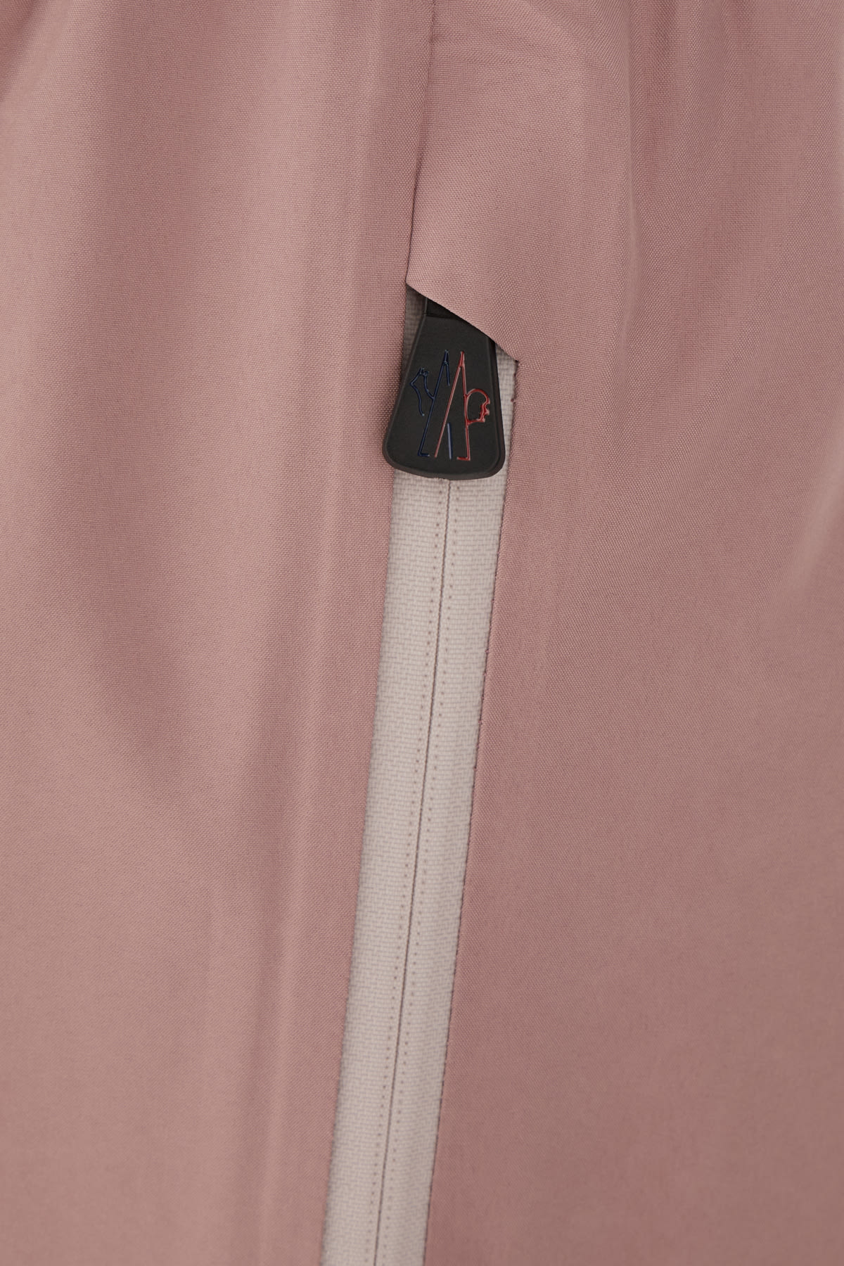 Shop Moncler Antiqued Pink Polyester Joggers