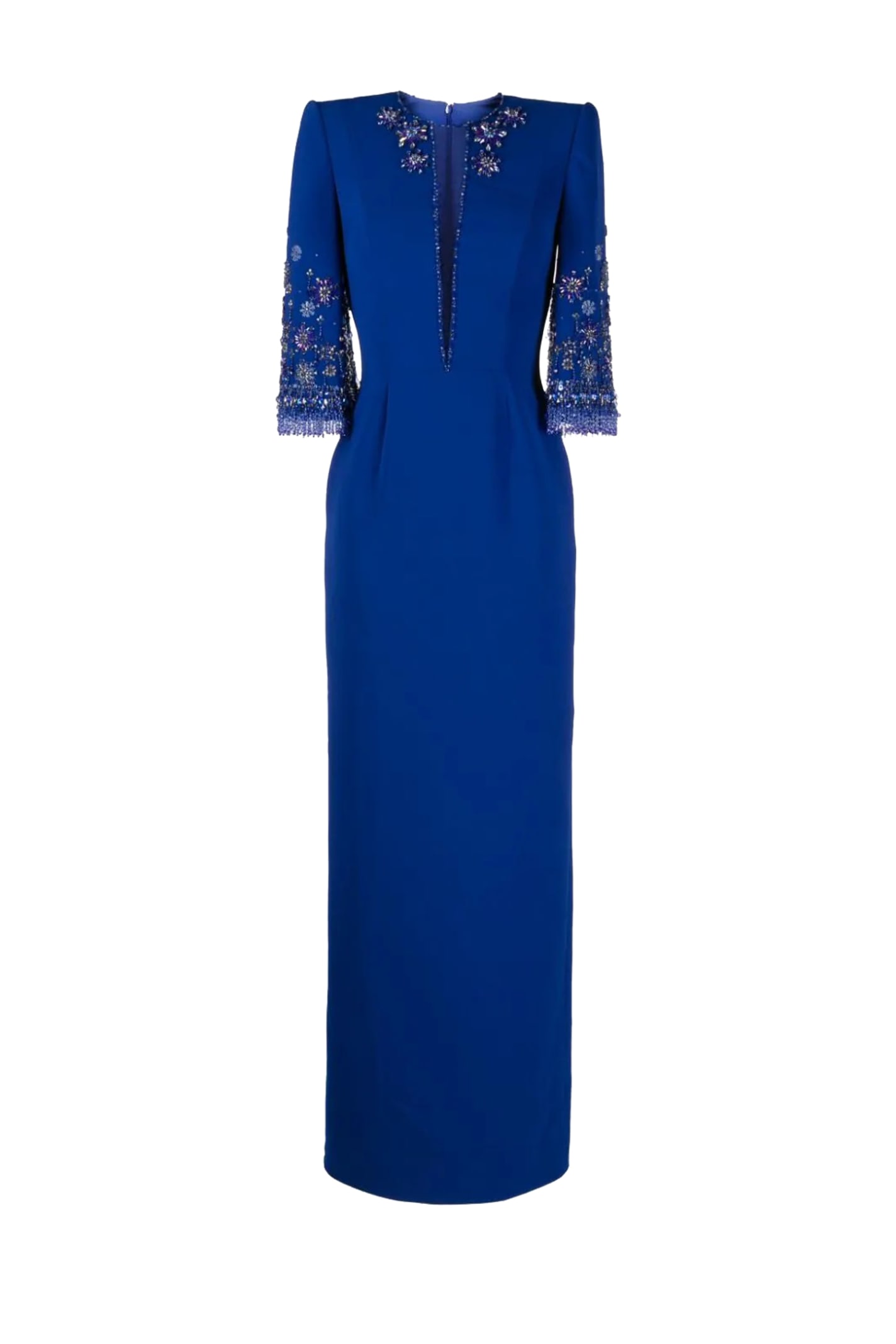 Shop Jenny Packham Sandrine Dress In Blue