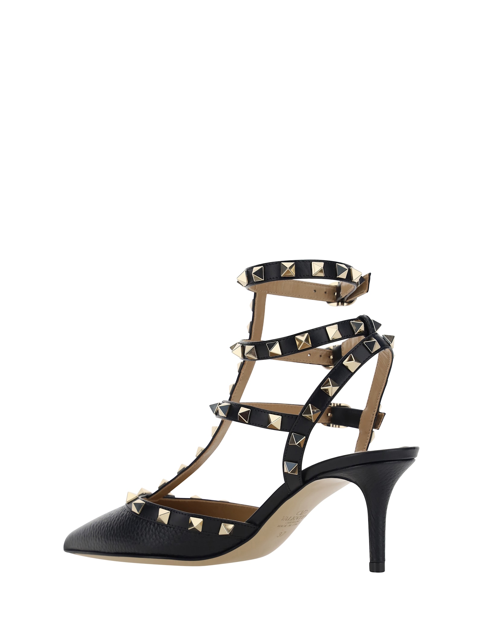 Valentino Rockstud Leather Slingback Pumps