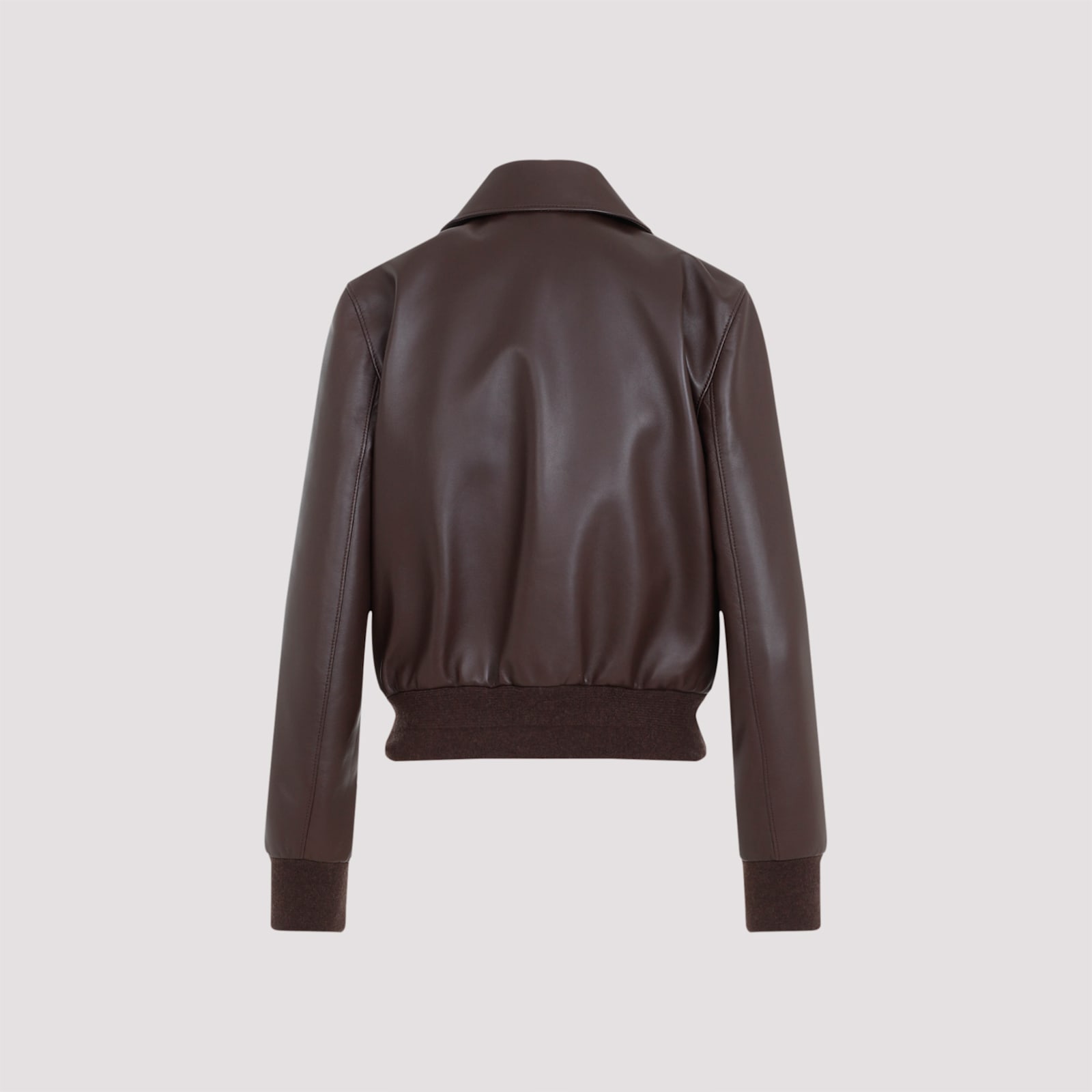 Shop Ralph Lauren Sullivan Leather Jacket In Luggage Brown