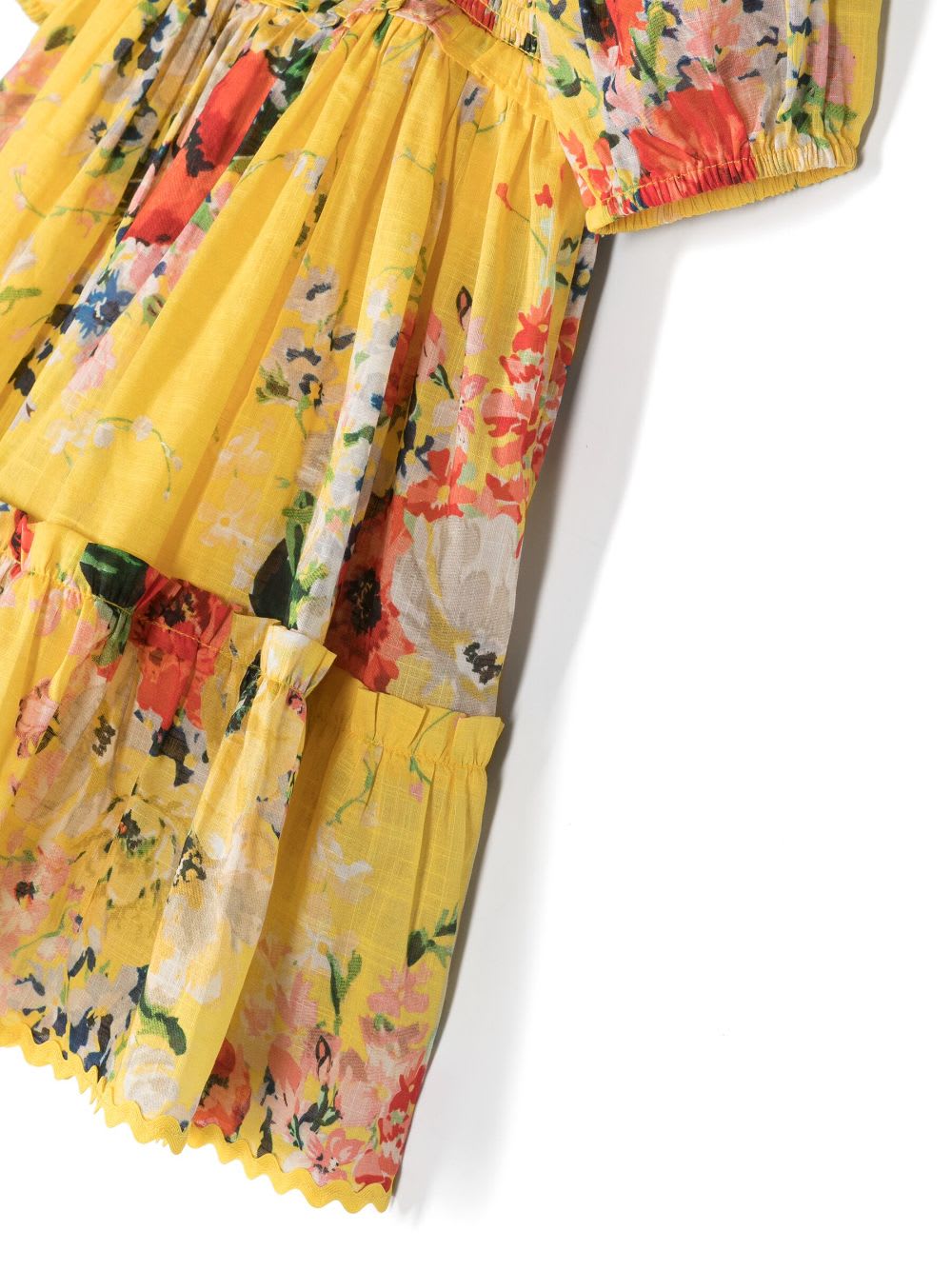 Shop Zimmermann Abito Con Stampa In Yellow