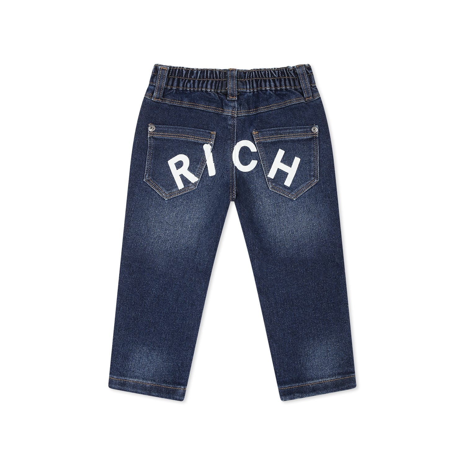 Shop Richmond Blue Jeans For Baby Boy In Denim