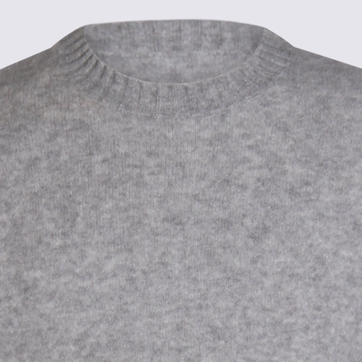 Piacenza Cashmere Grey Cashmere And Silk Blend Sweater In Gray