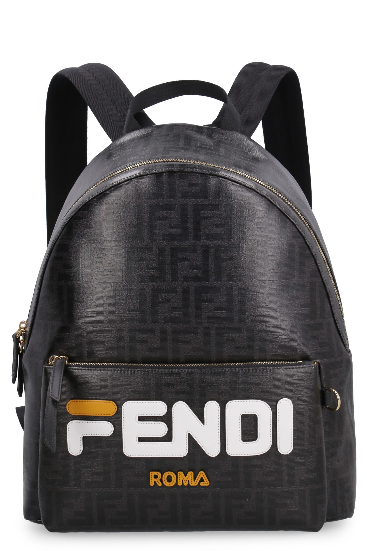 FENDI CANVAS BACKPACK WITH PRINTED LOGO,10869862