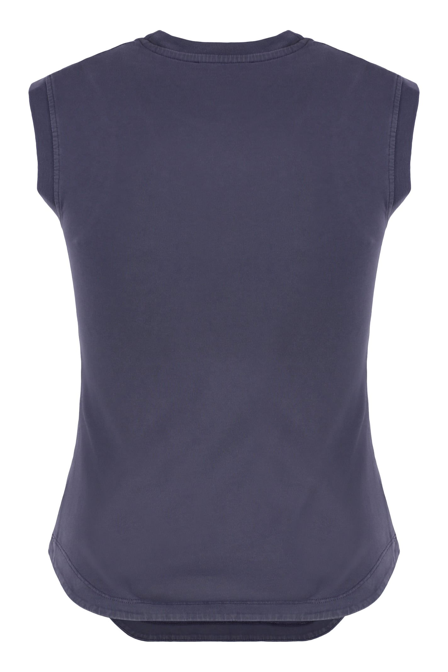 Shop Attico Cotton Tank Top In Purple