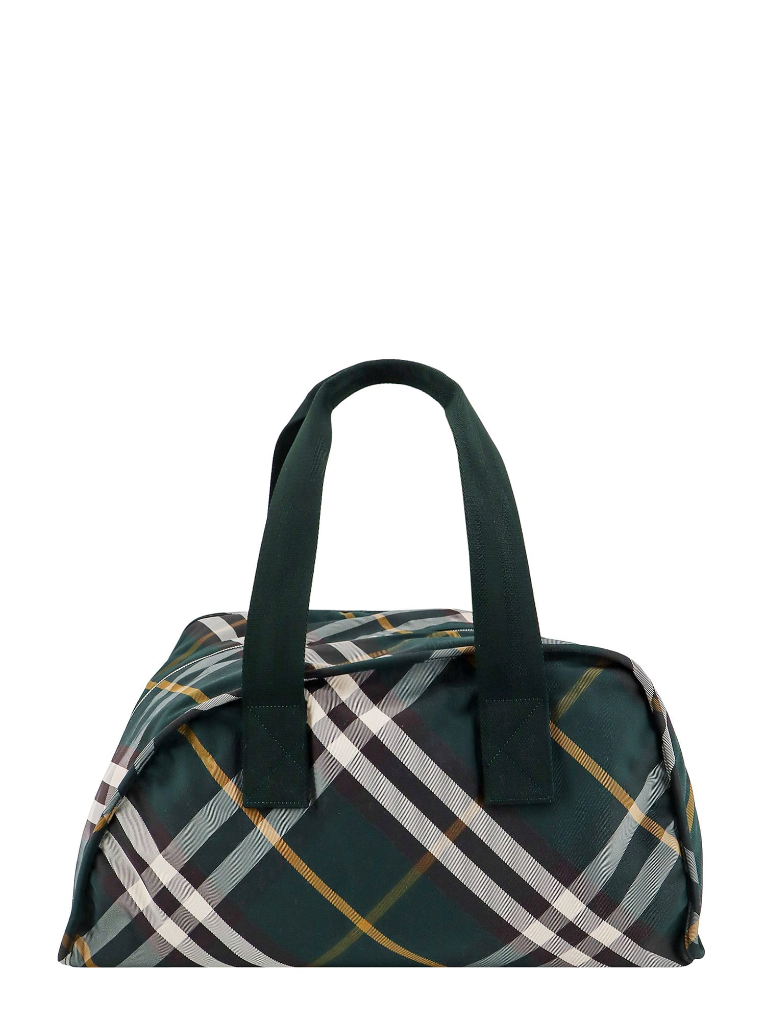 Shop Burberry Shield Duffle Bag In Green