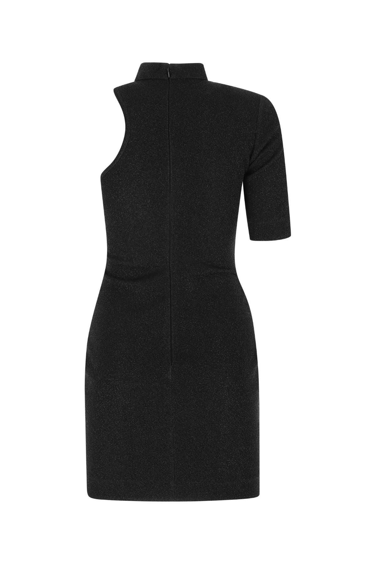 Shop Stella Mccartney Slate Polyester Blend Mini Dress In 1000