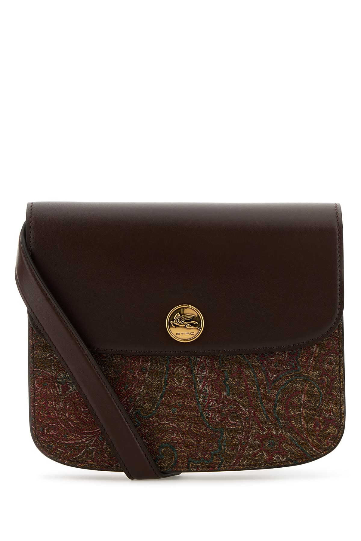 Shop Etro Crossbody  Essential S Arnica + Pelle Unita In M0019