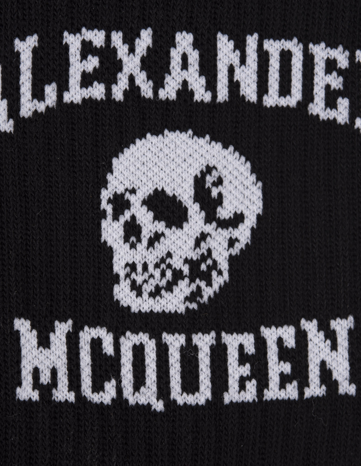 Shop Alexander Mcqueen Logo Skull Socks In Black