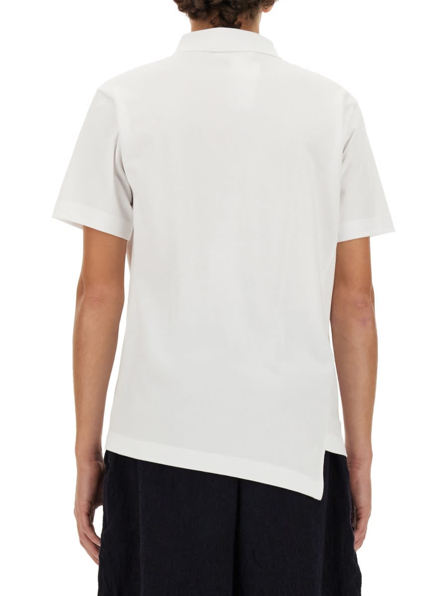 Shop Comme Des Garçons Shirt Polo  X Lacoste In White