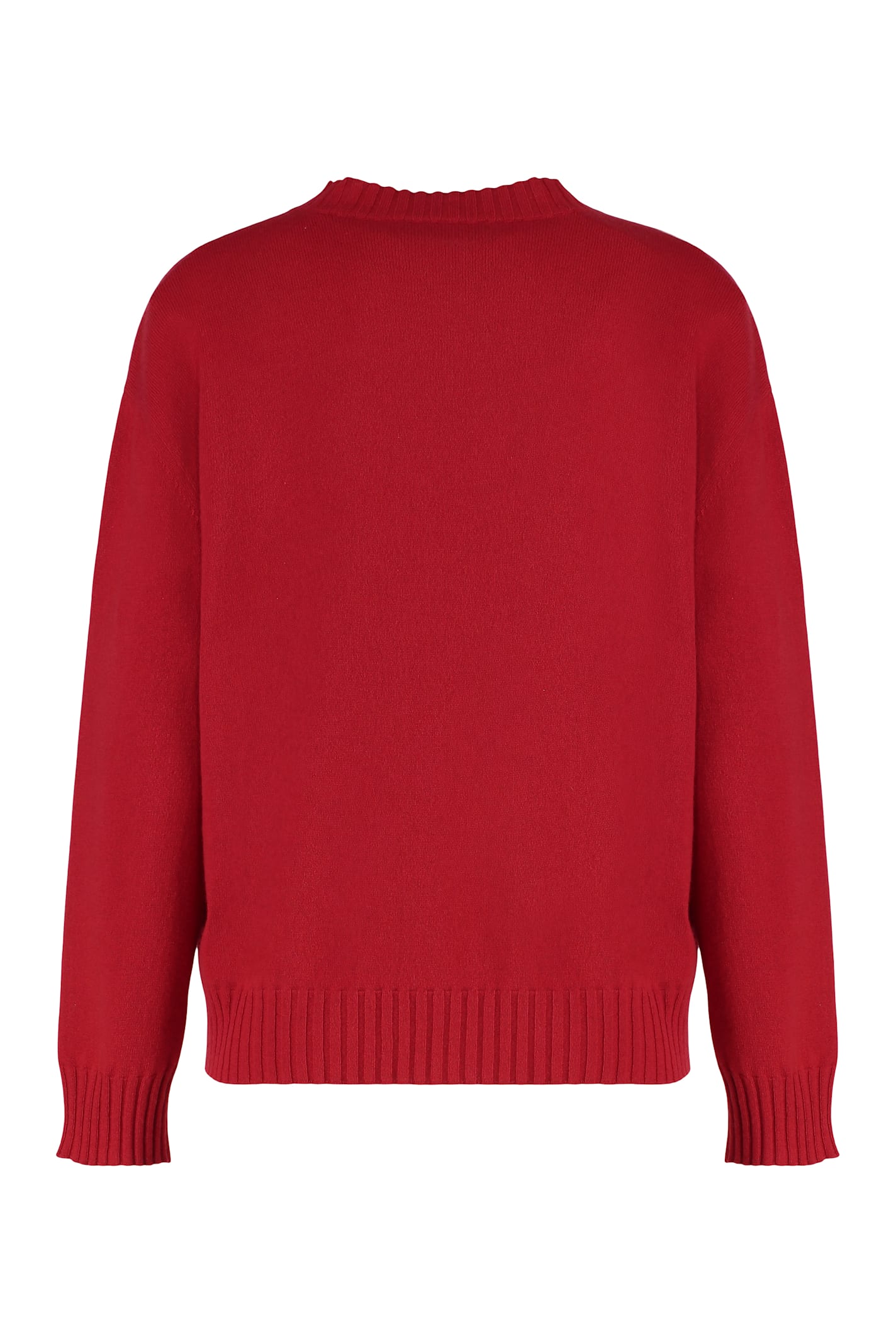 Fabiana Filippi Embellished Wool Cashmere Sweater In Burgundy