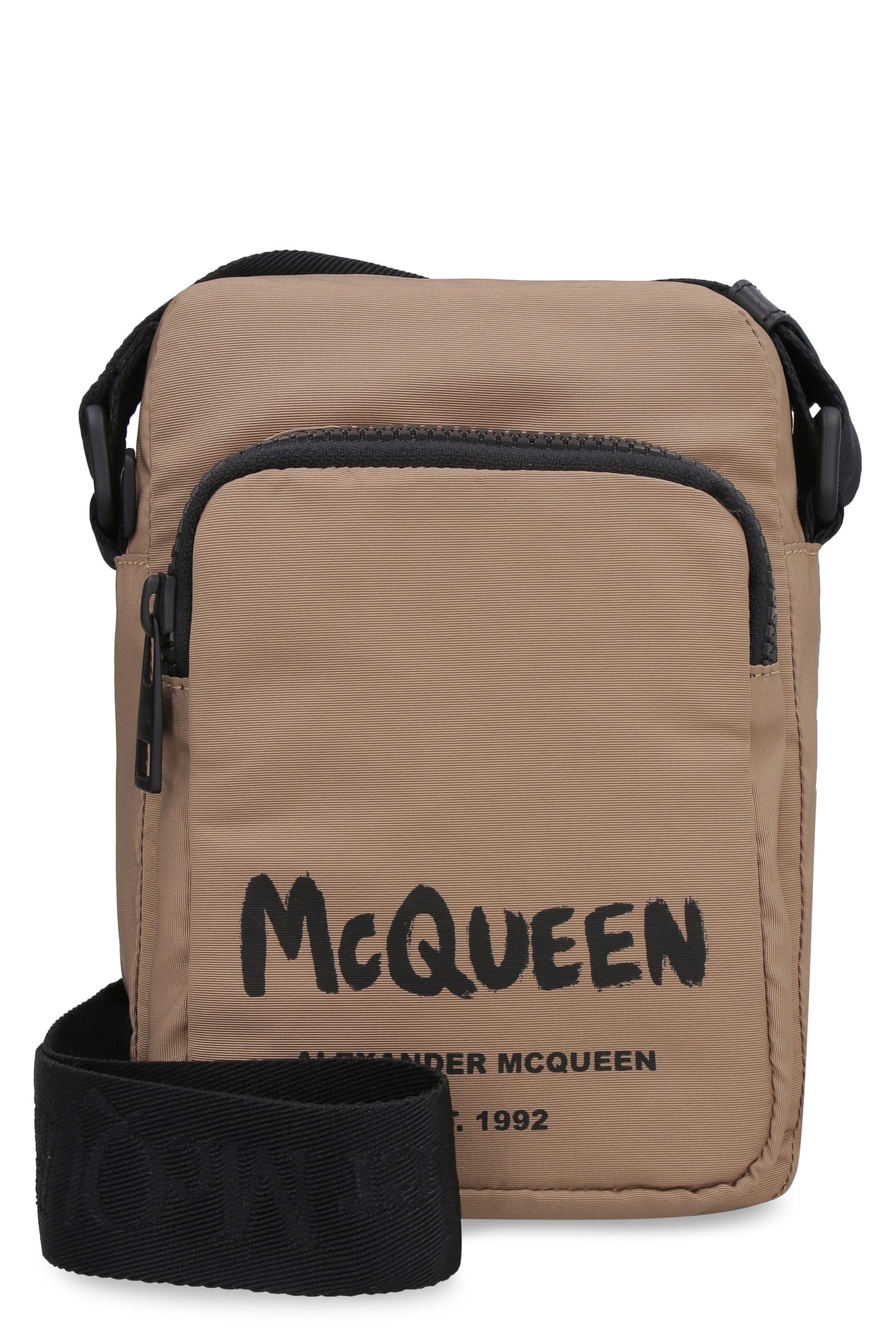 Alexander McQueen Mini Urban Biker Messenger Bag With Logo
