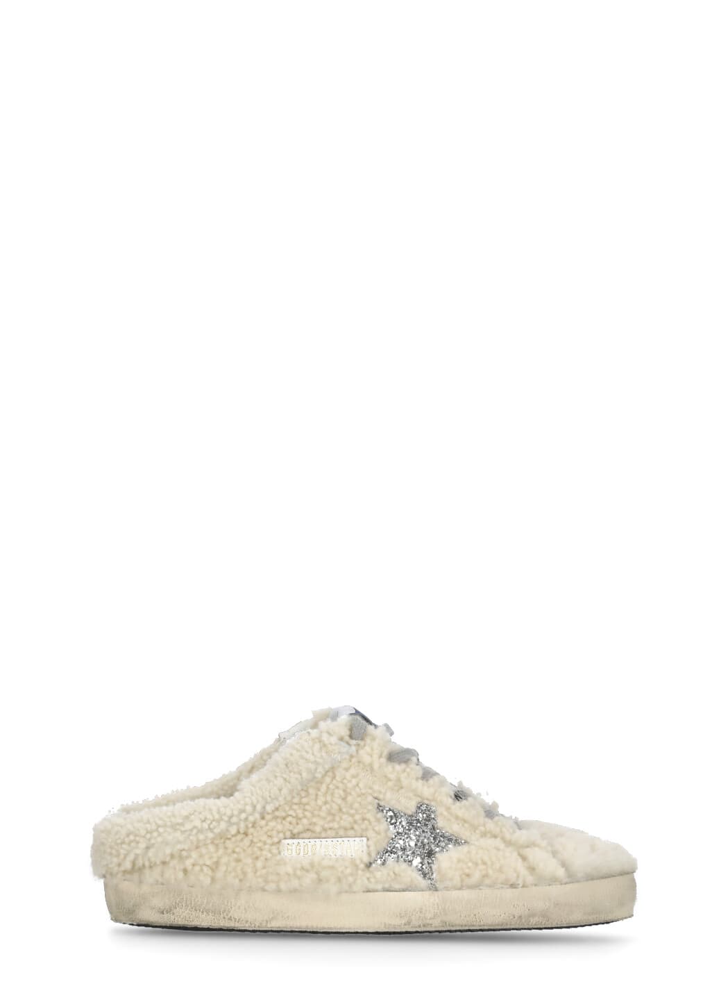 Golden Goose Super-star Sabot Shearling Sneakers In Brown