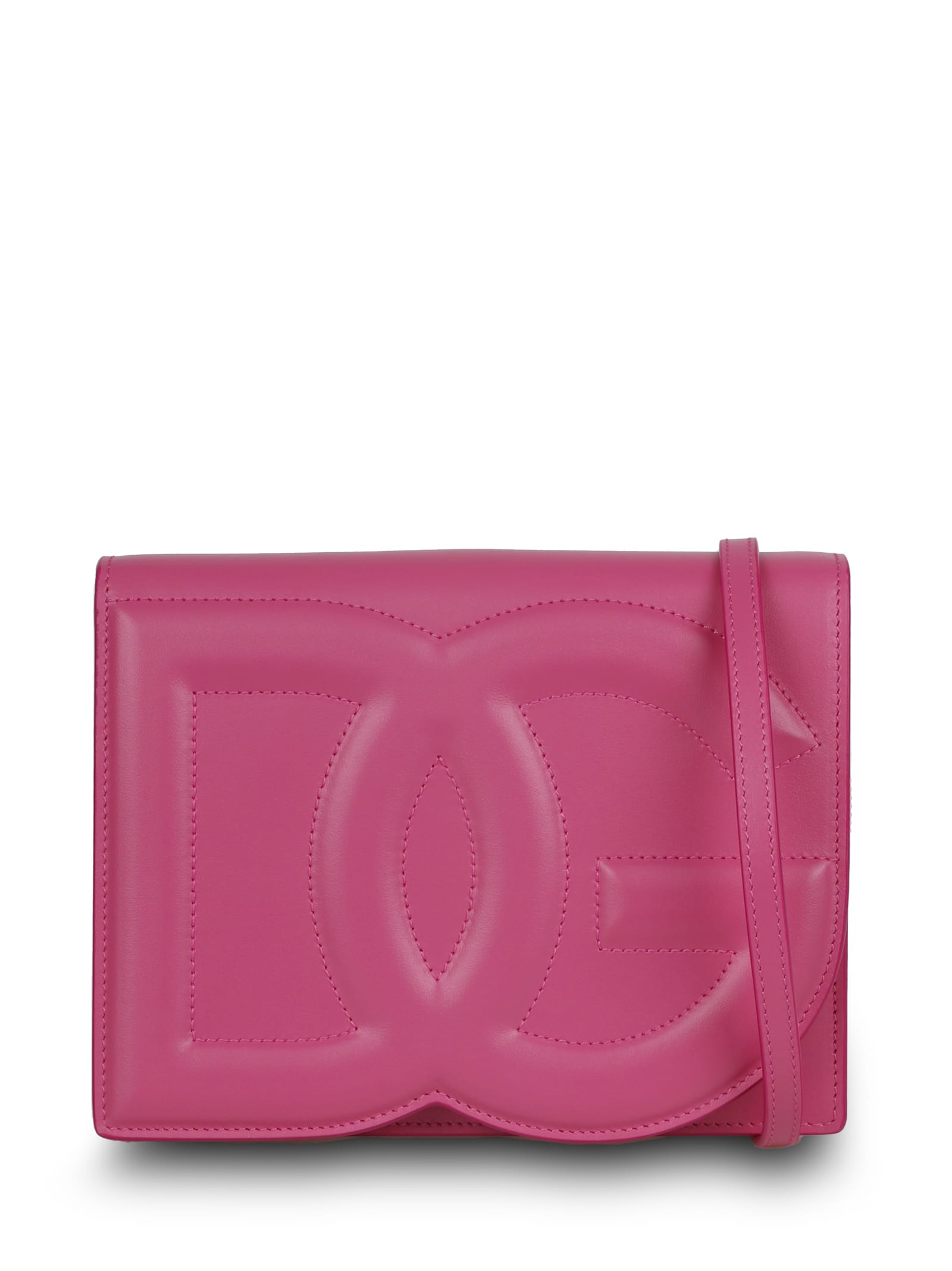 Dolce & Gabbana dg Logo Leather Shoulder Bag