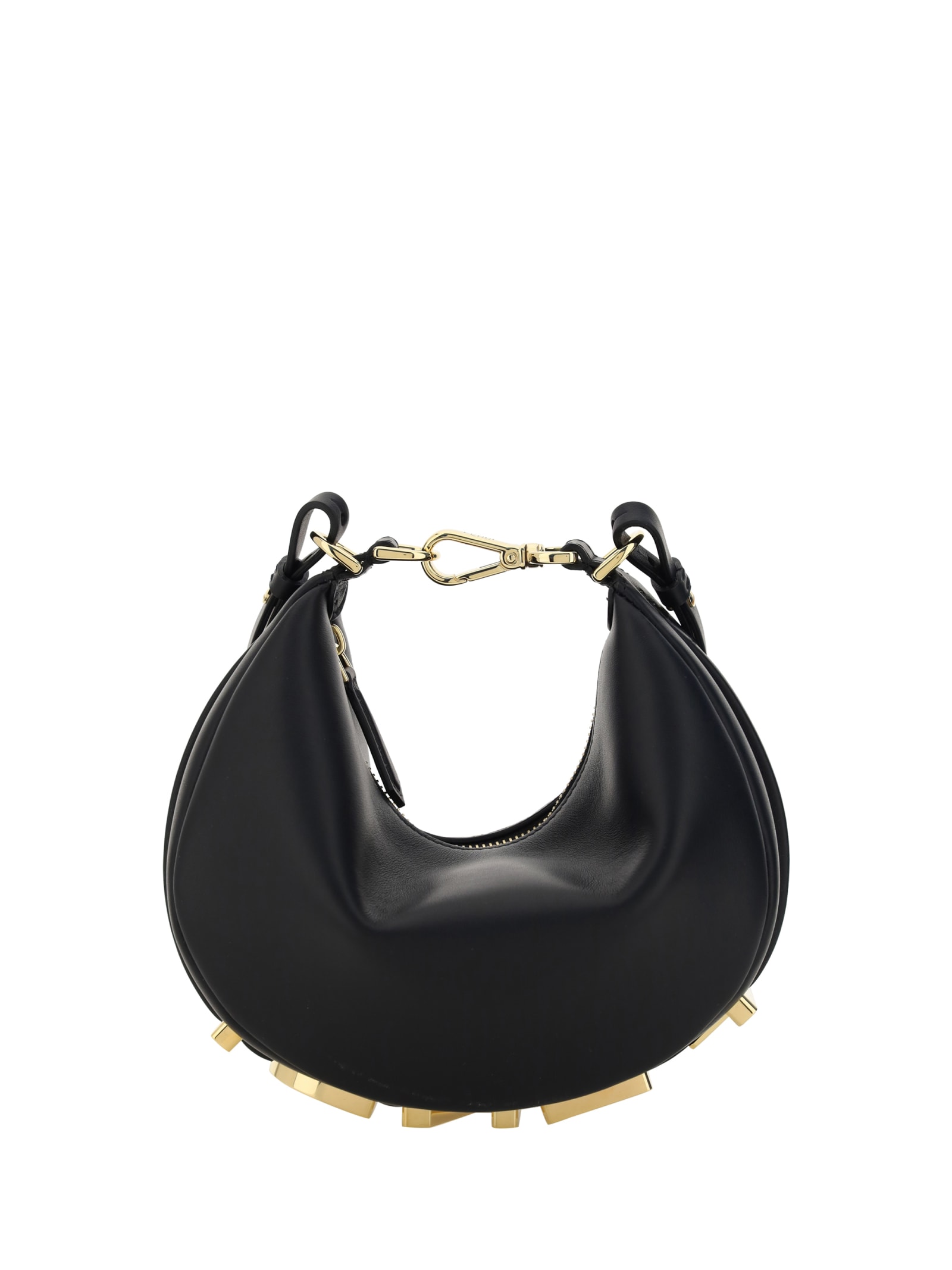 Fendi Graph Leather Bag In Nevo/ovib/os