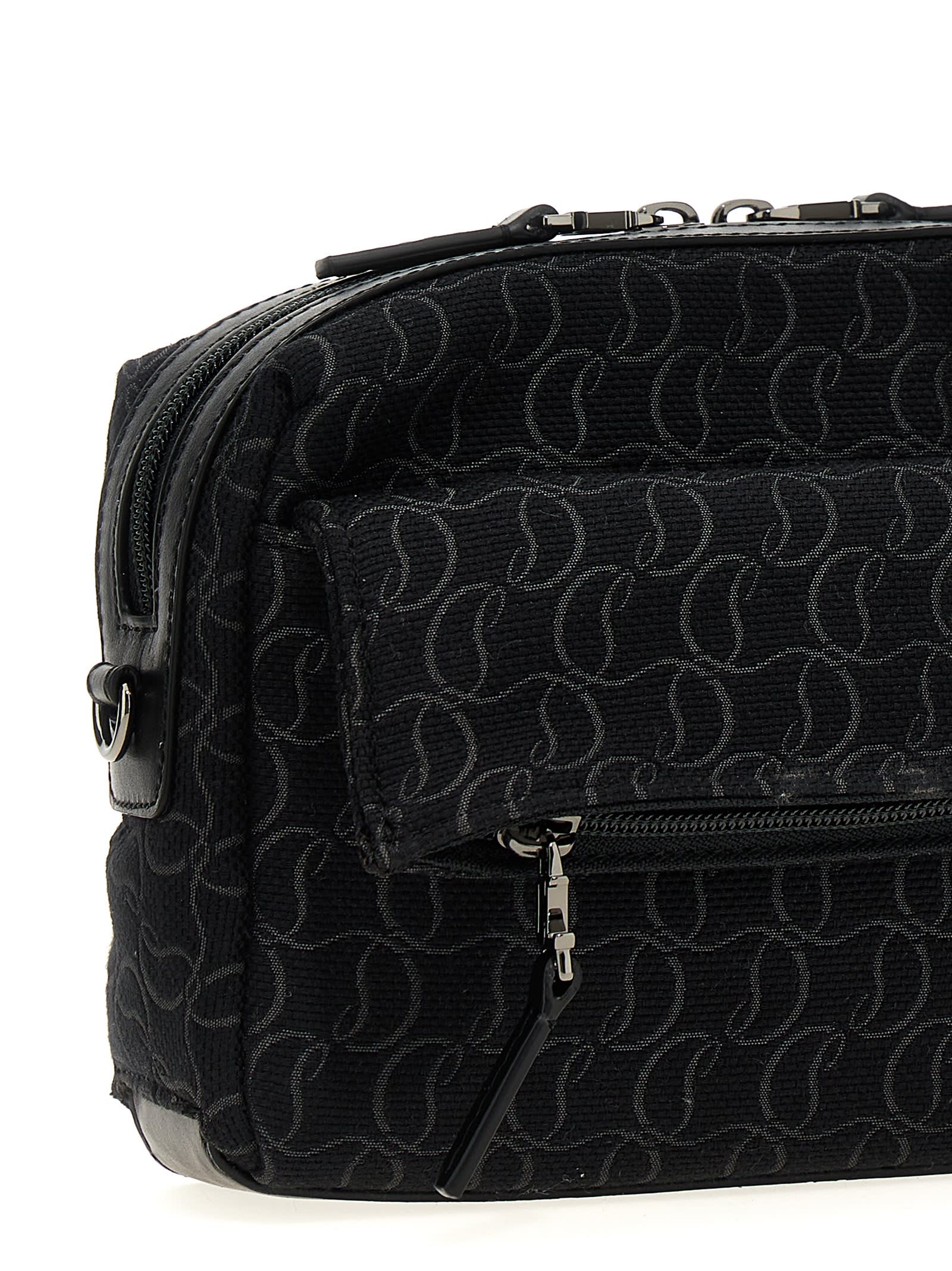 Shop Christian Louboutin Zip N Flap Crossbody Bag In Black