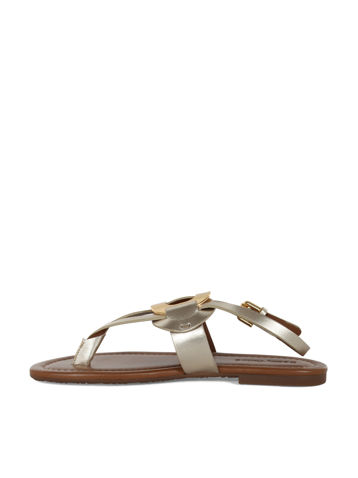 Shop See By Chloé Chany Sandals With Bands In Platinum