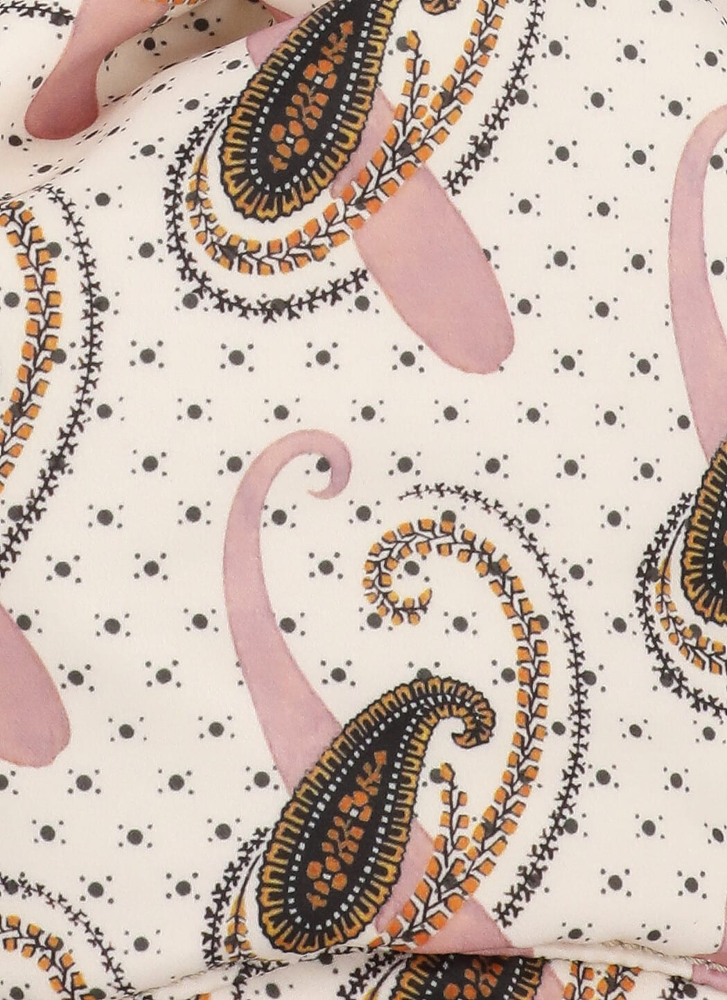 Shop Etro Pouch With Paisley Pattern And Polka Dots In Multicolour