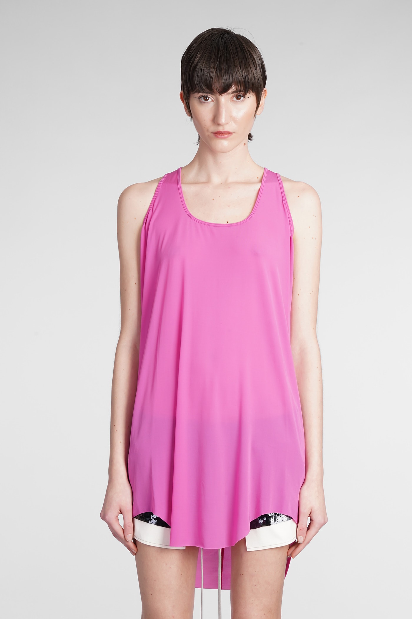 Rick Owens Topwear In Fuxia Polyamide Polyester In Pink