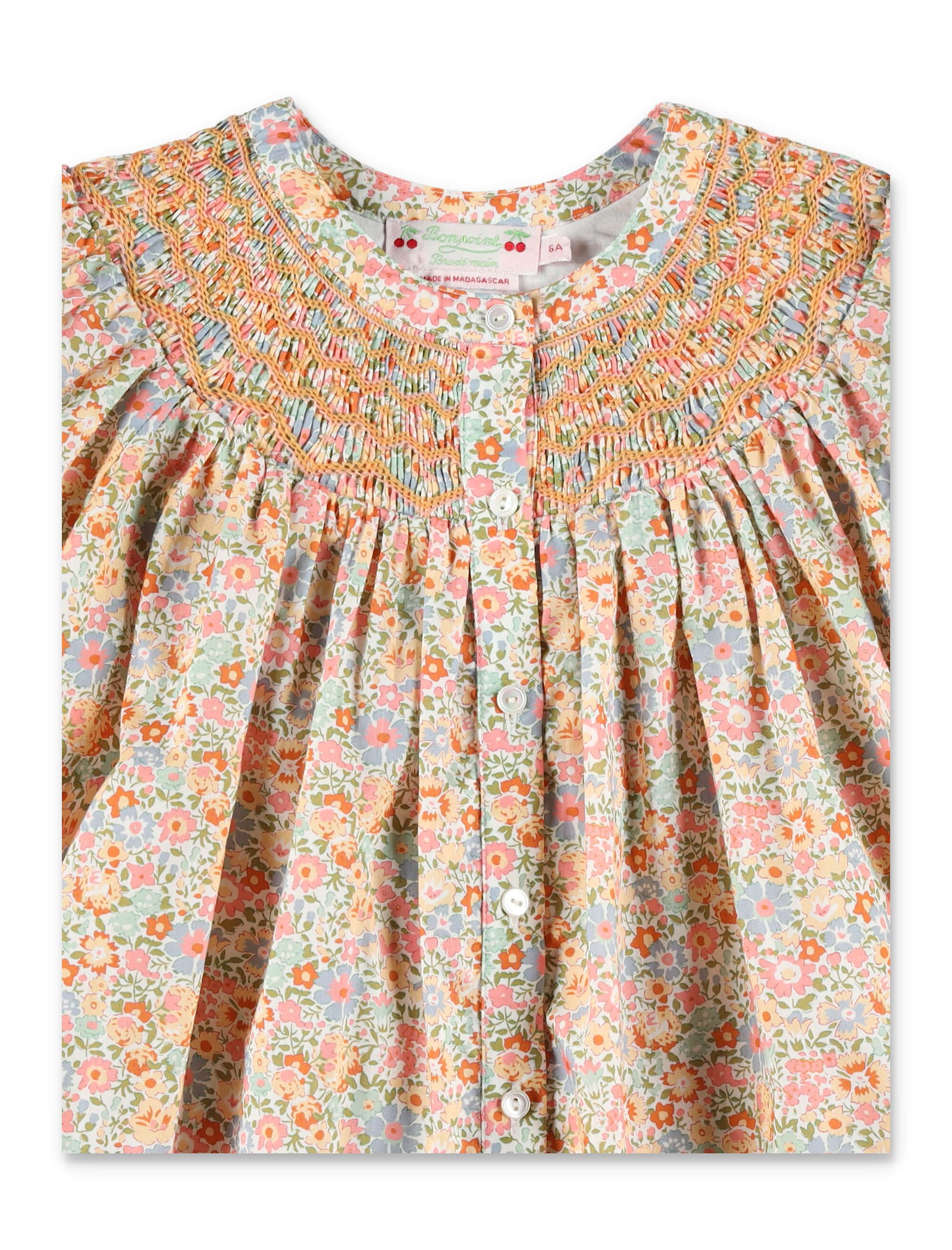 Bonpoint Shirt Flower In Rose